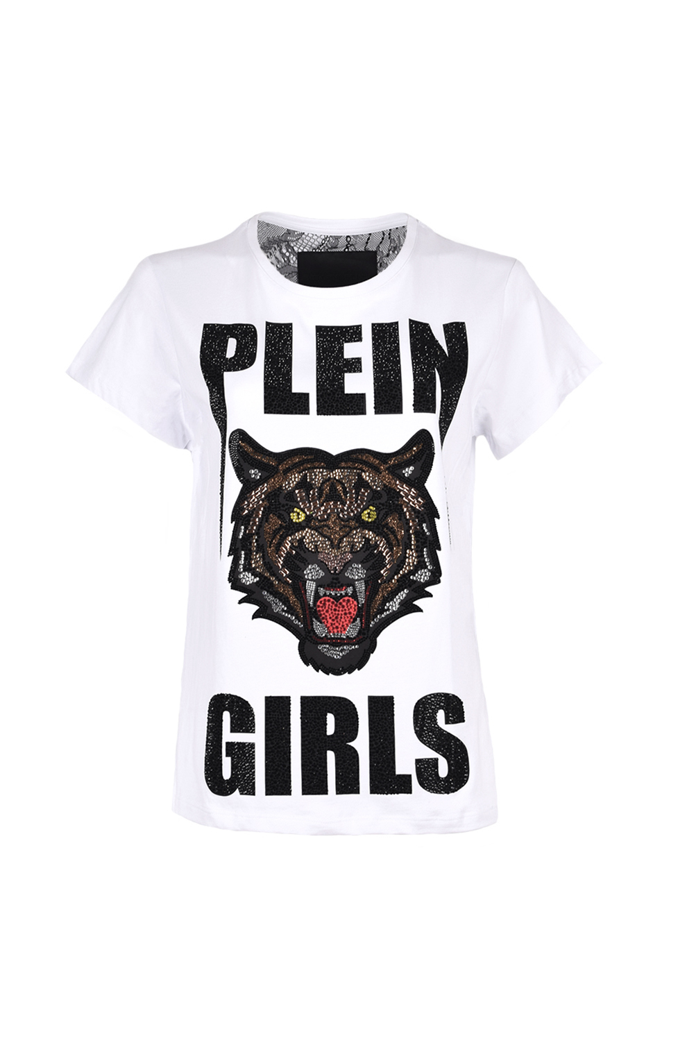 Футболка аппликациями из стразов