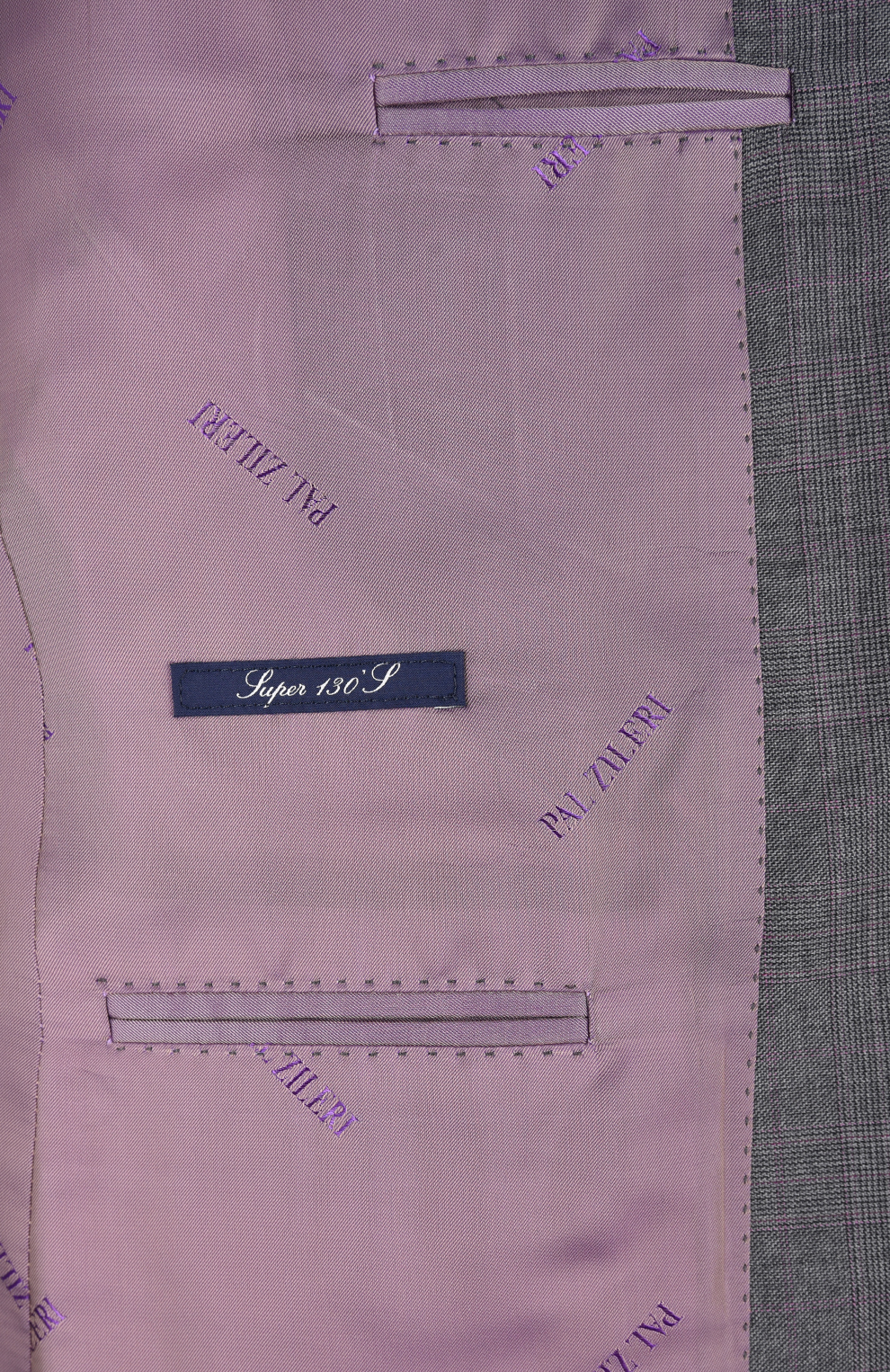 Шерстяной однобортный костюм в клетку