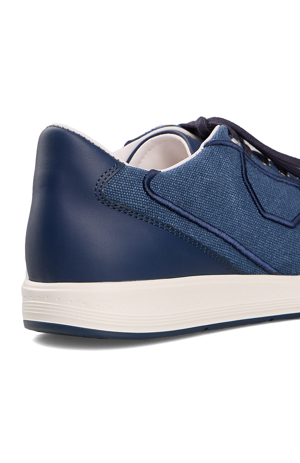 Текстильные сникеры с кожаной пяткой