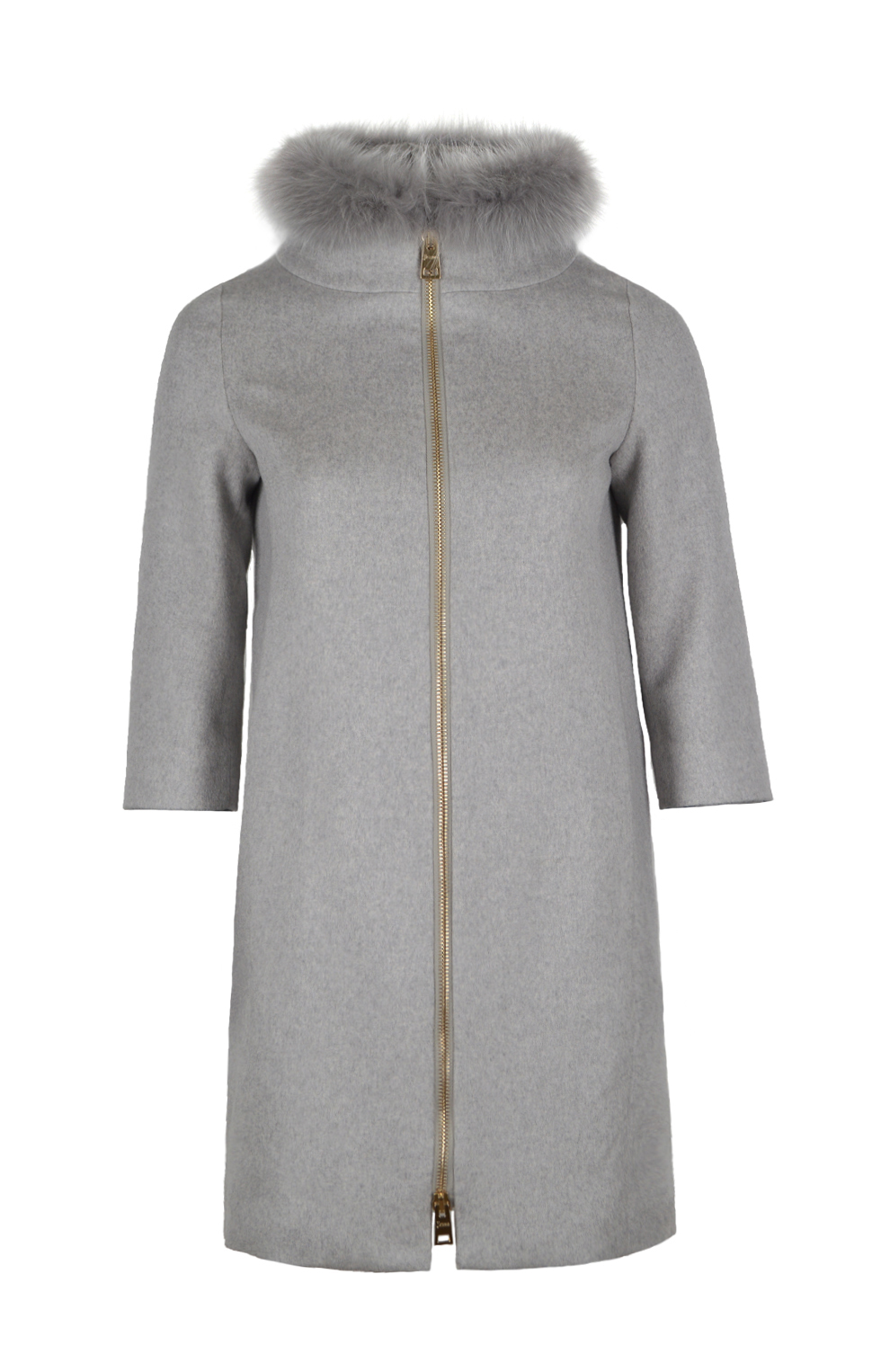 Многослойное пальто из кашемира