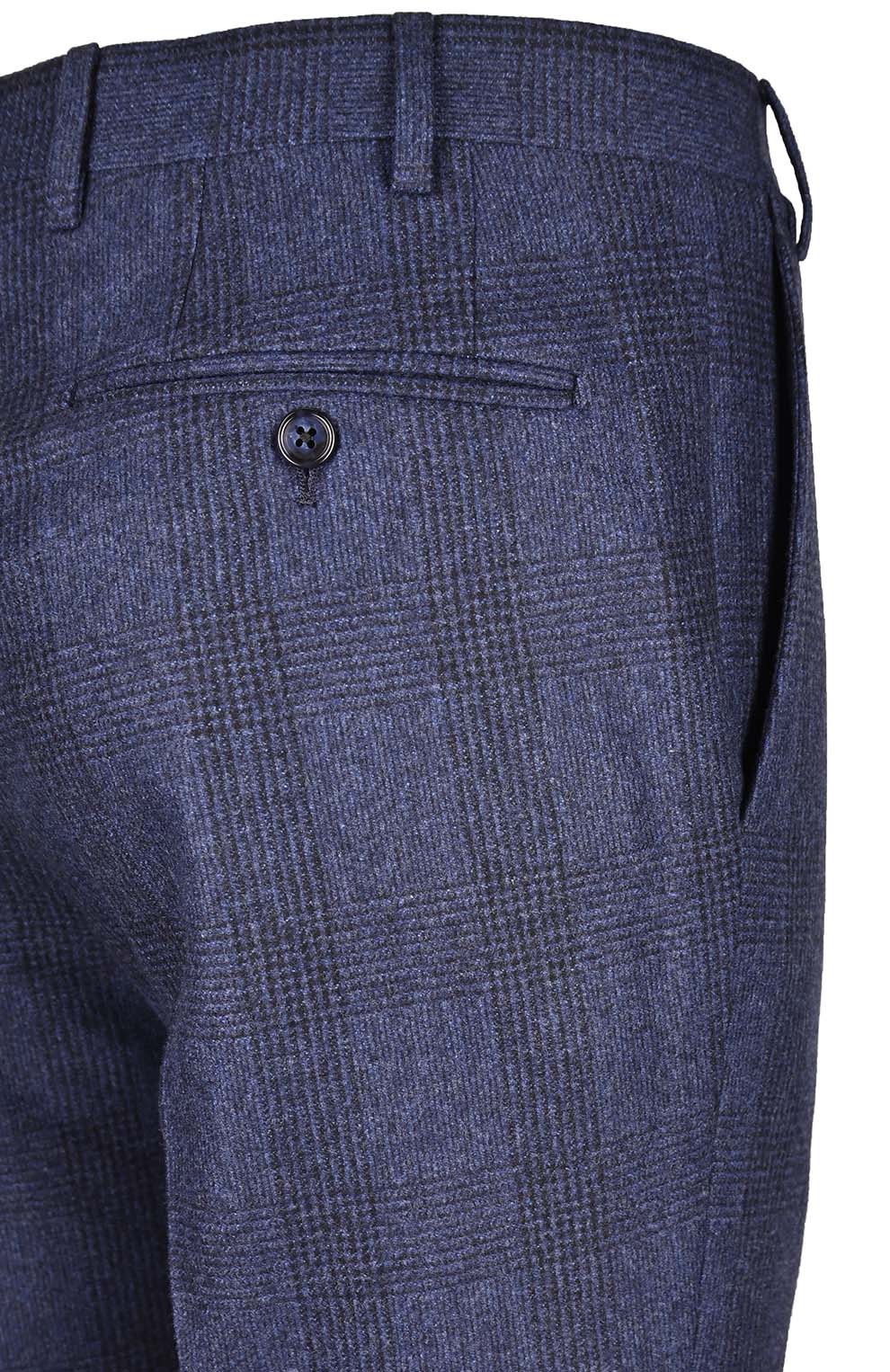 Шерстяные брюки в клетку