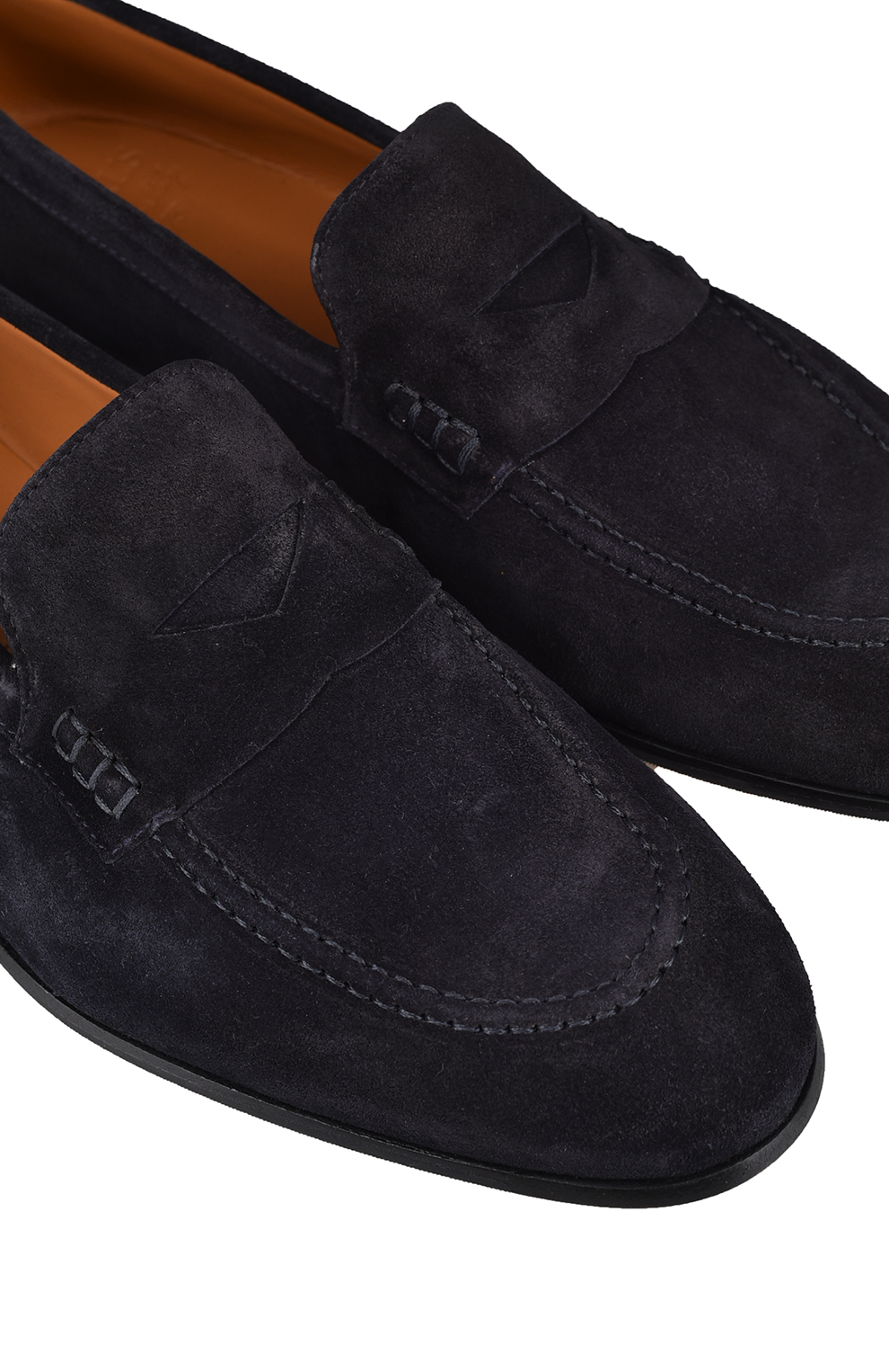 Замшевые пенни-лоферы