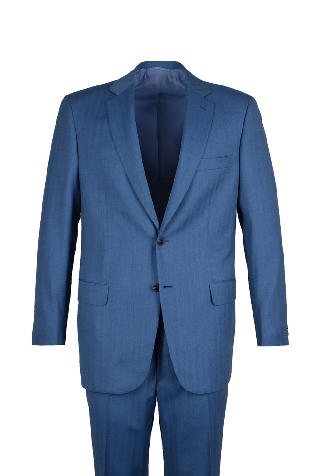 Шерстяной костюм с пиджаком на двух пуговицах