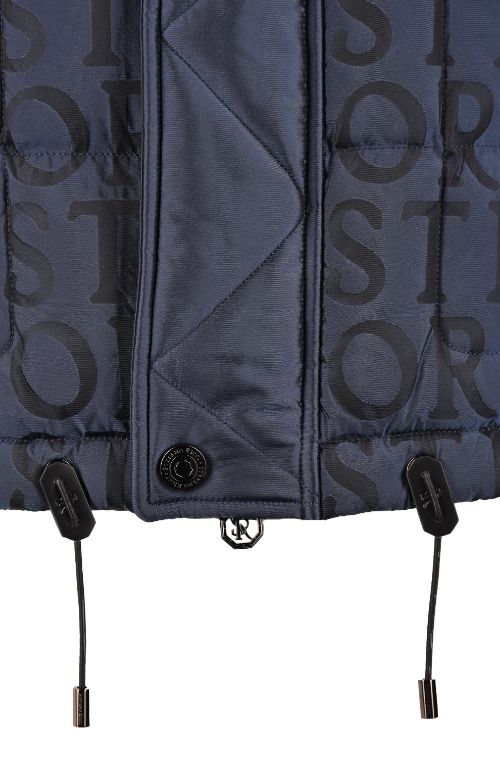 Пуховой жилет с принтом