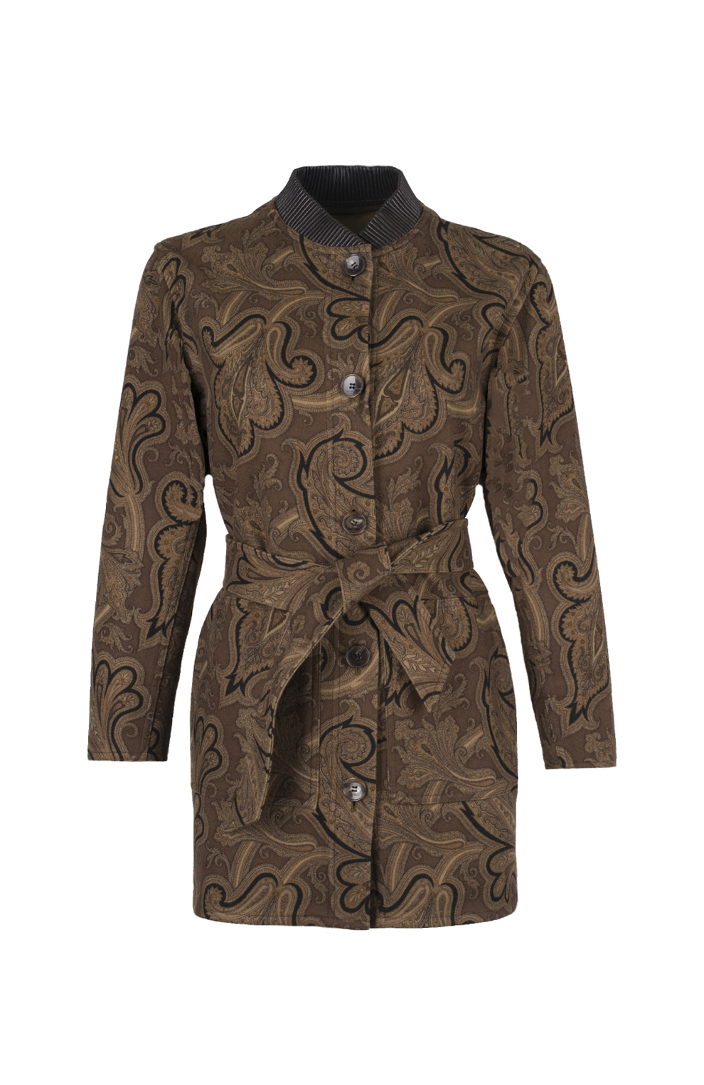 Пальто с узором пейсли