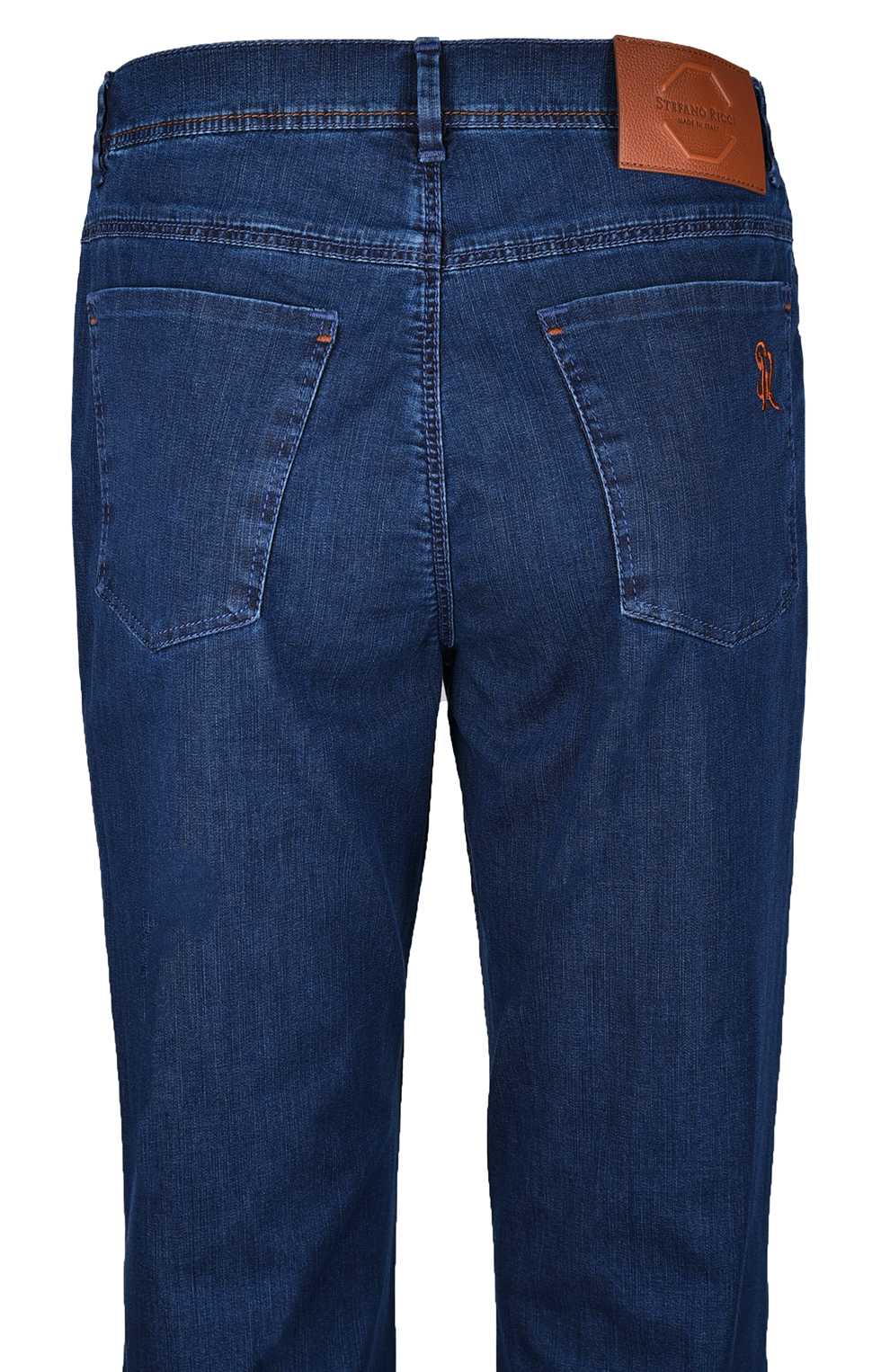 Джинсы с полуэластиным поясом