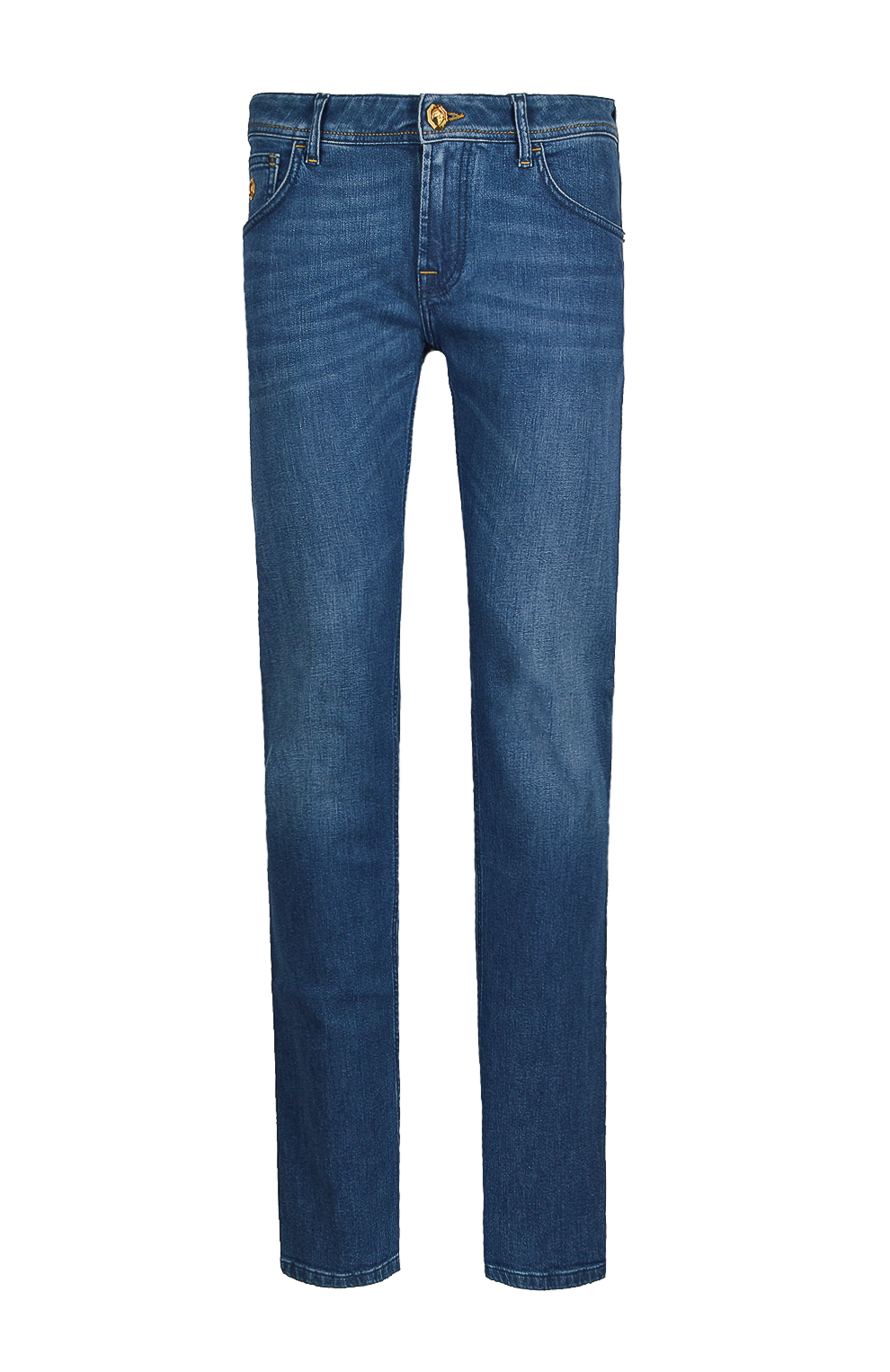 Джинсы с вышивкой на заднем кармане