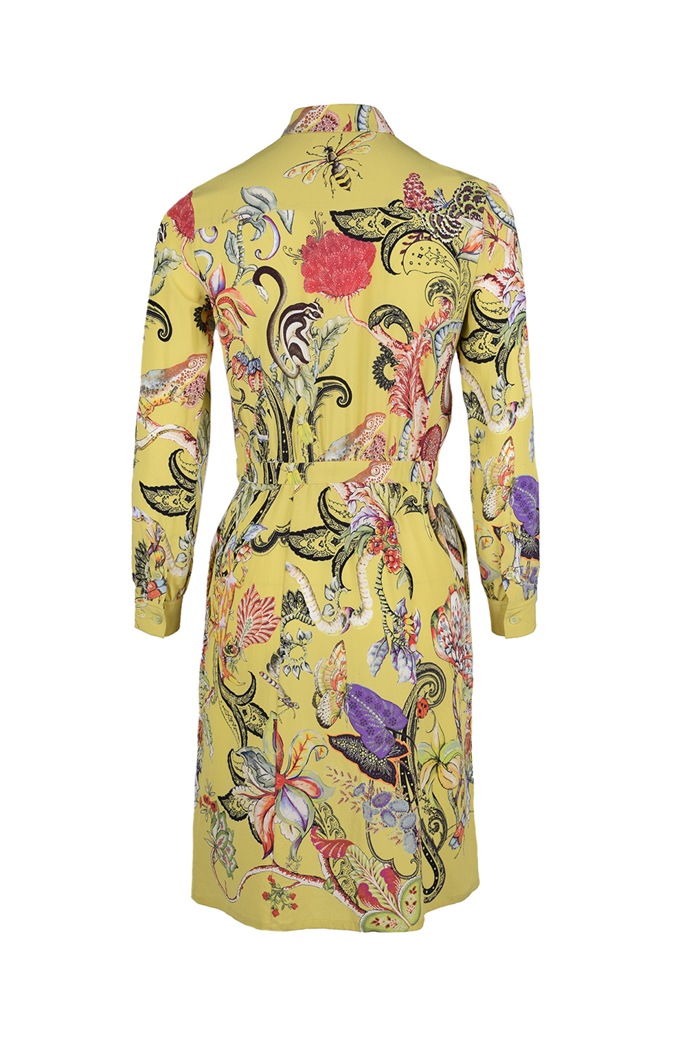 Шелковое платье-рубашка