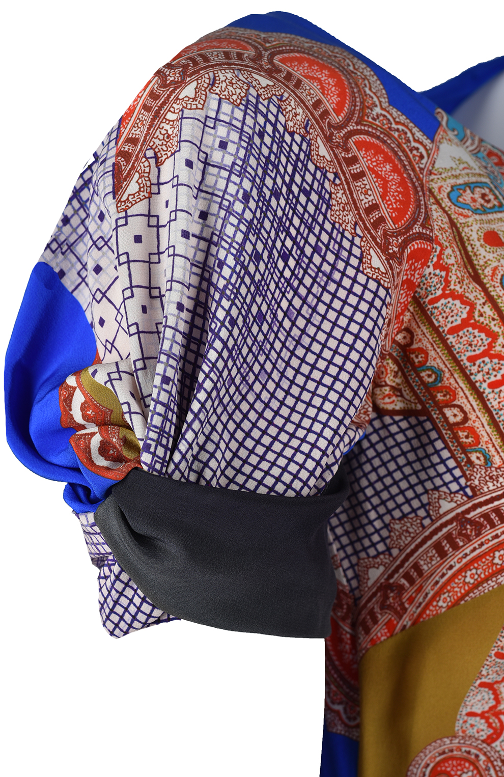 Шёлковое платье с принтом