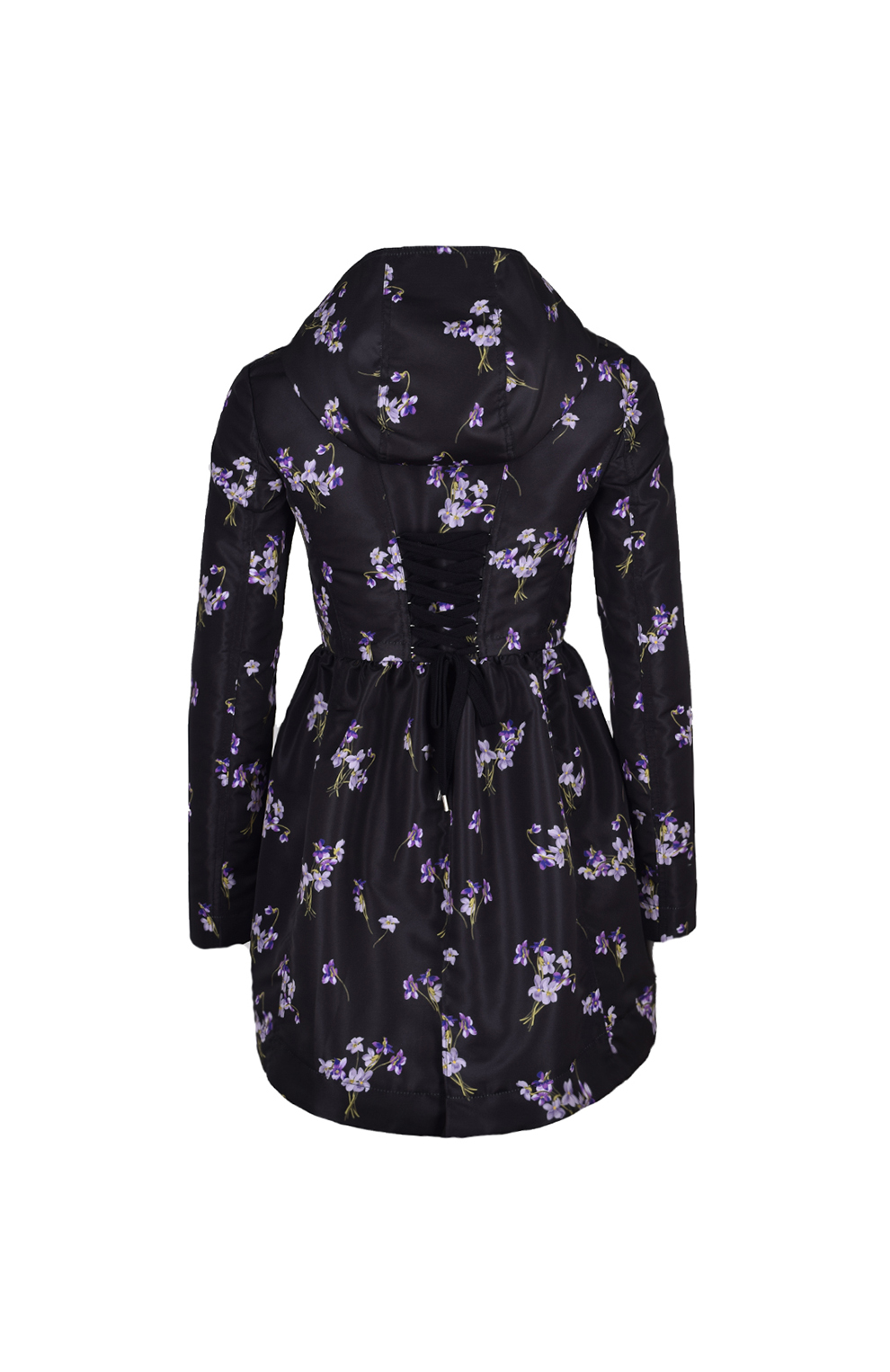 Плащ с цветочным принтом