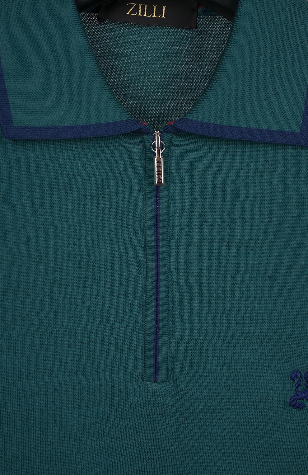 Поло из смеси шёлка и хлопка