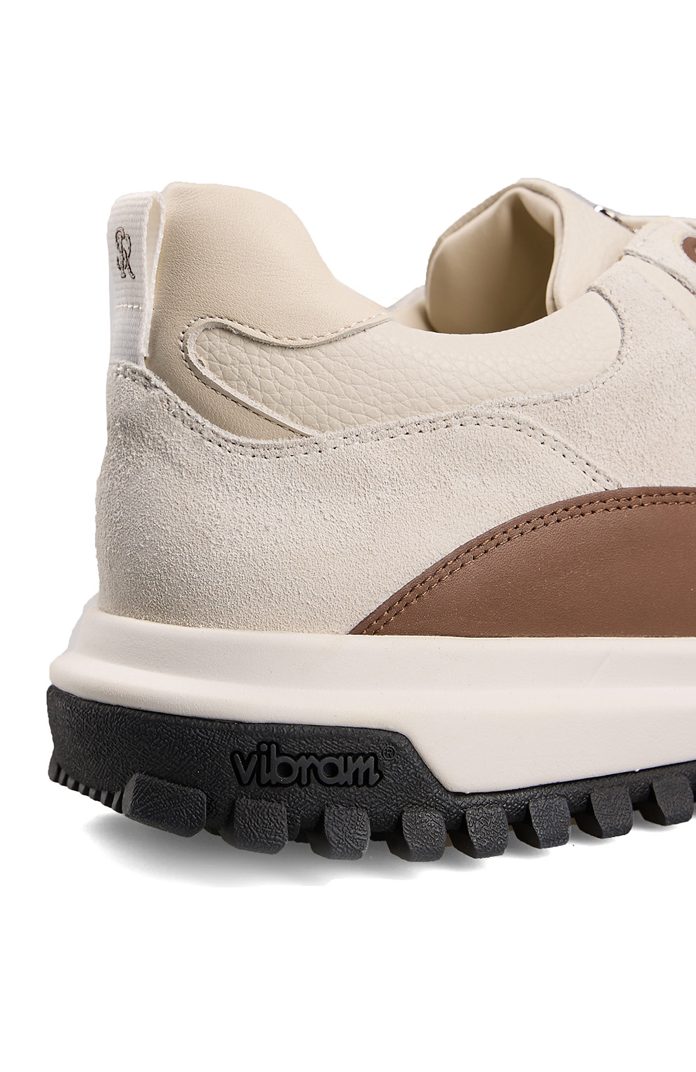 Сникеры из замши и телячьей кожи