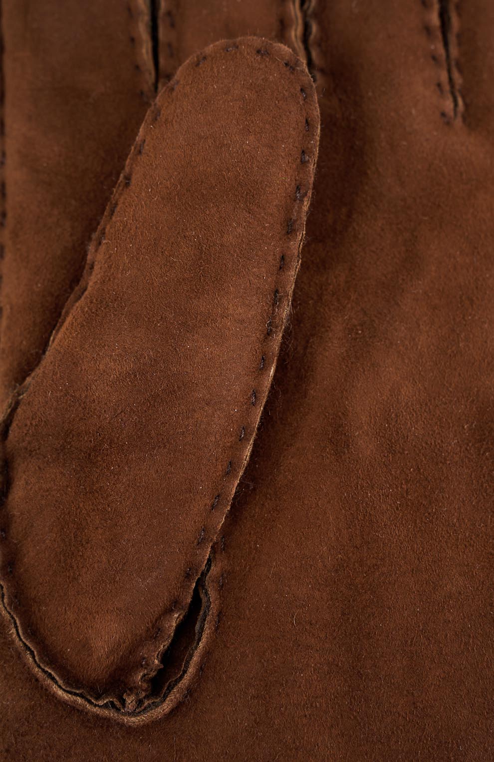 Замшевые перчатки с утеплением из шерсти