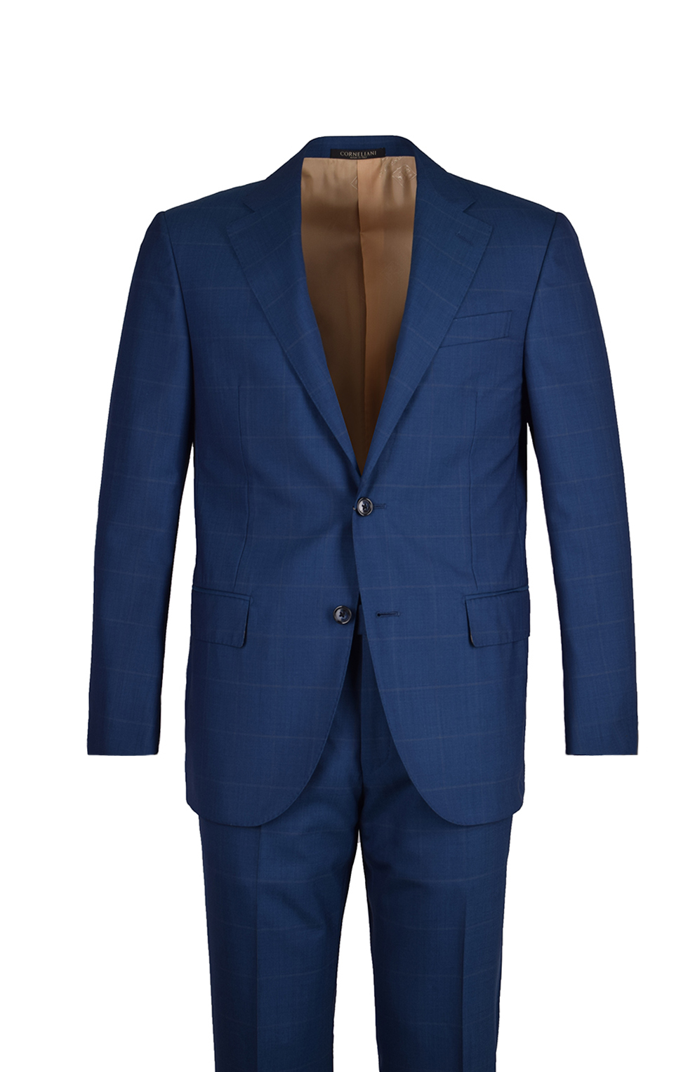 Шерстяной костюм с пиджаком на двух пуговицах