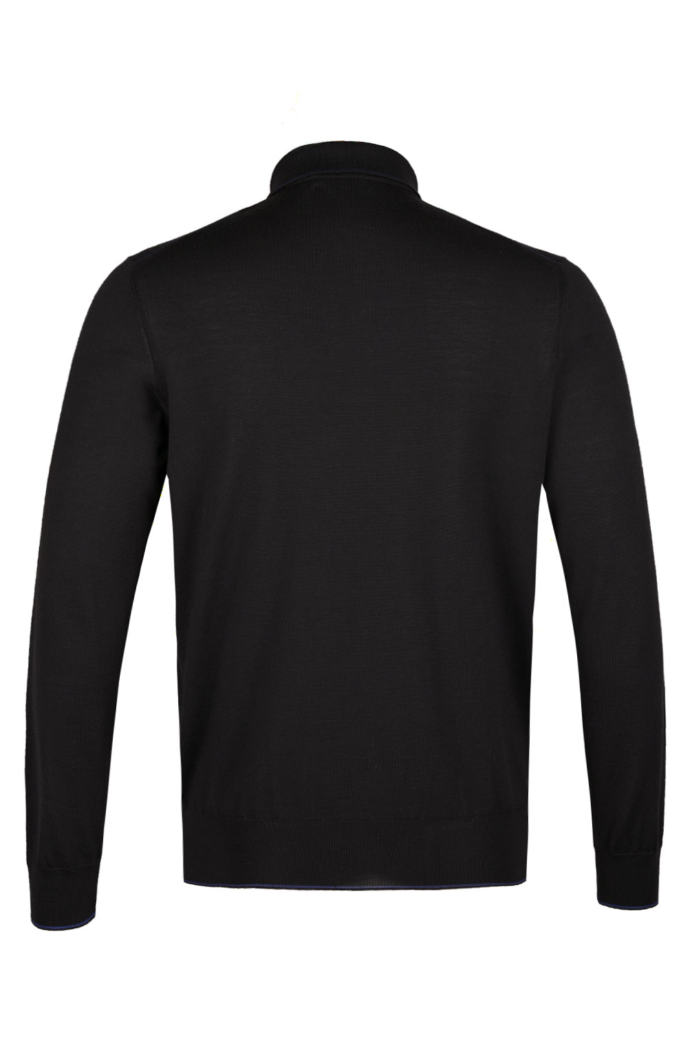 Трикотажное поло на молнии из смеси шерсти, кашемира и шёлка