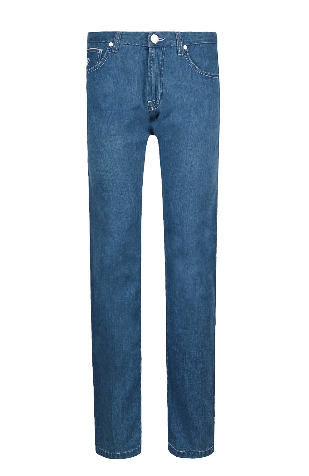 Джинсы с контрастной строчкой