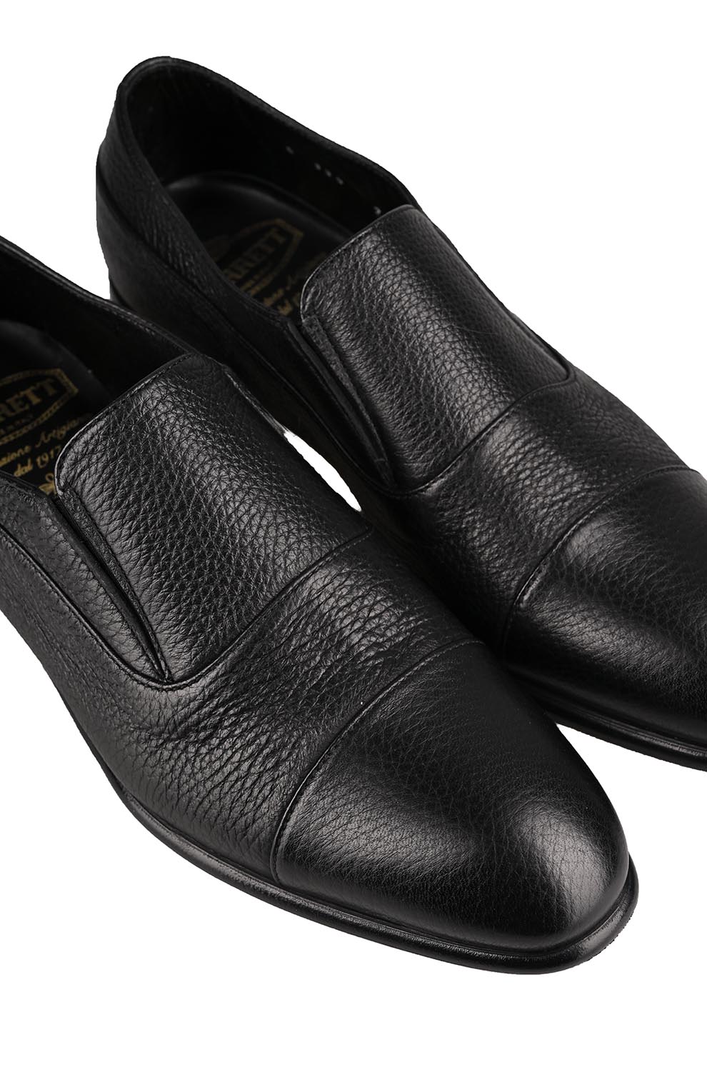 Кожаные лоферы с эластичными вставками