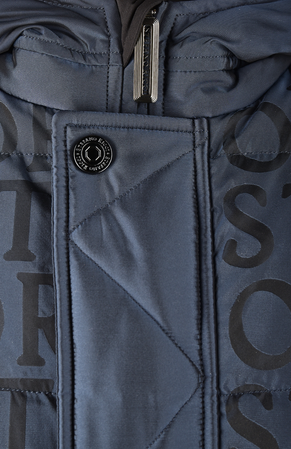 Пуховой жилет с принтом