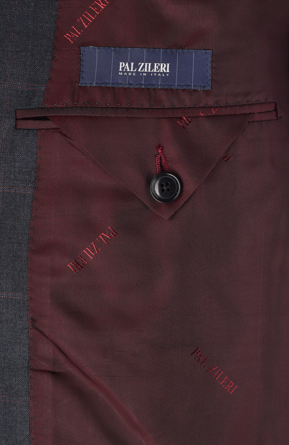 Однобортный костюм из смеси шерсти и кашемира в клетку