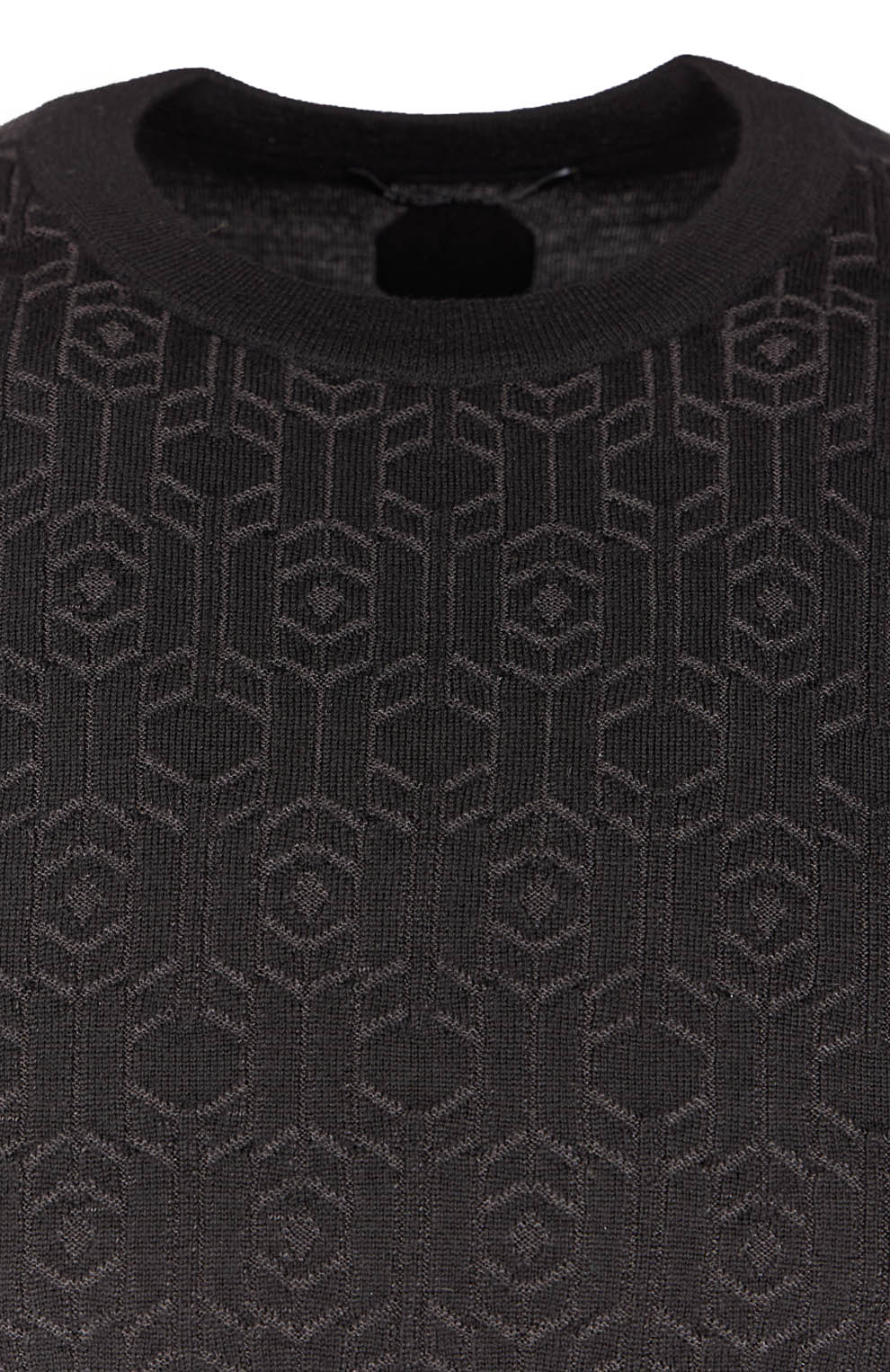 Джемпер из смеси шерсти и шелка с декором из кожи американского аллигатора