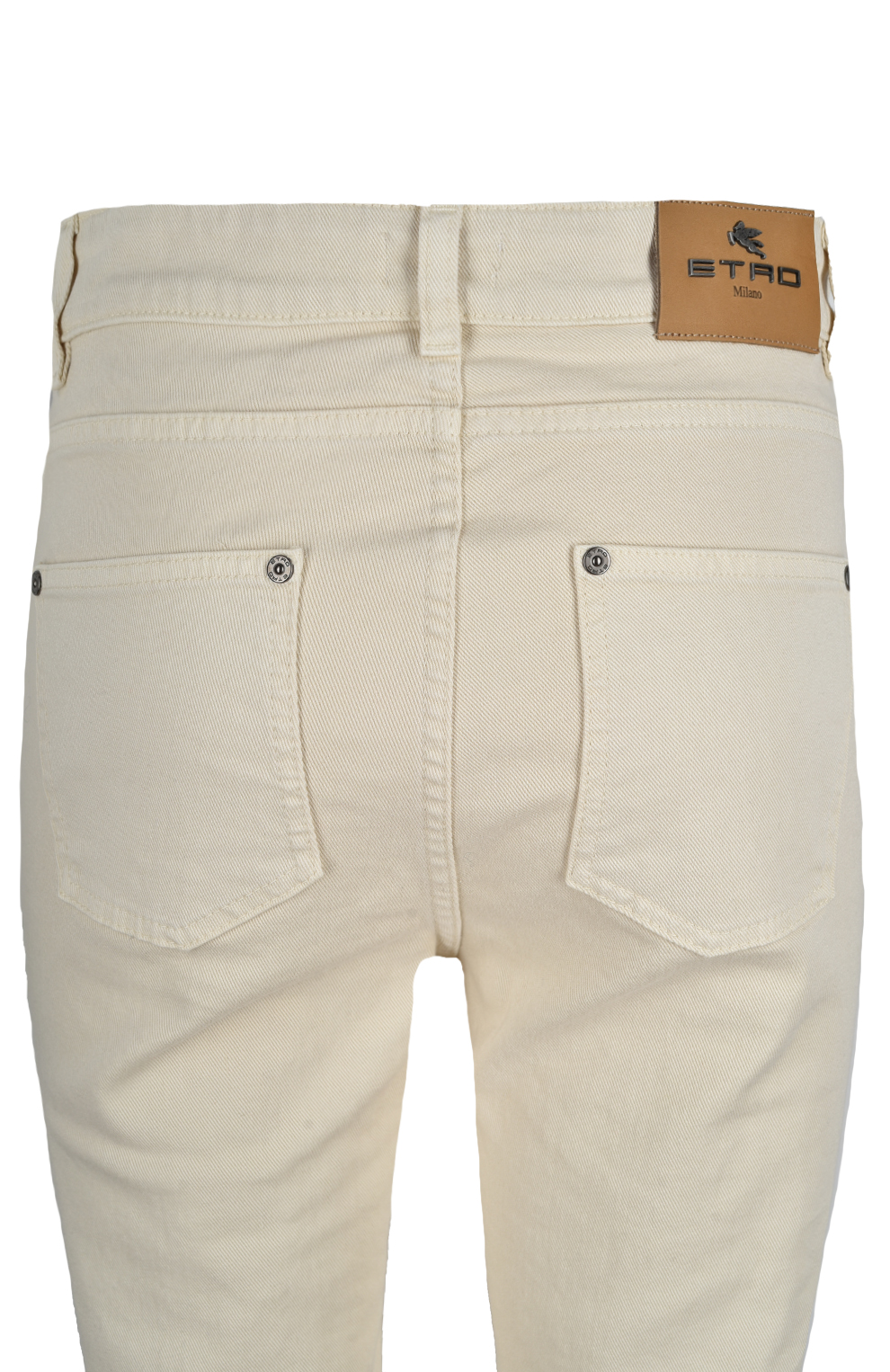 Джинсы из светлого денима с вышивкой