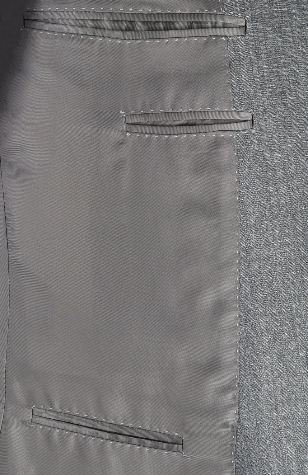 Однобортный костюм из смесовой шерсти с меланжевым эффектом