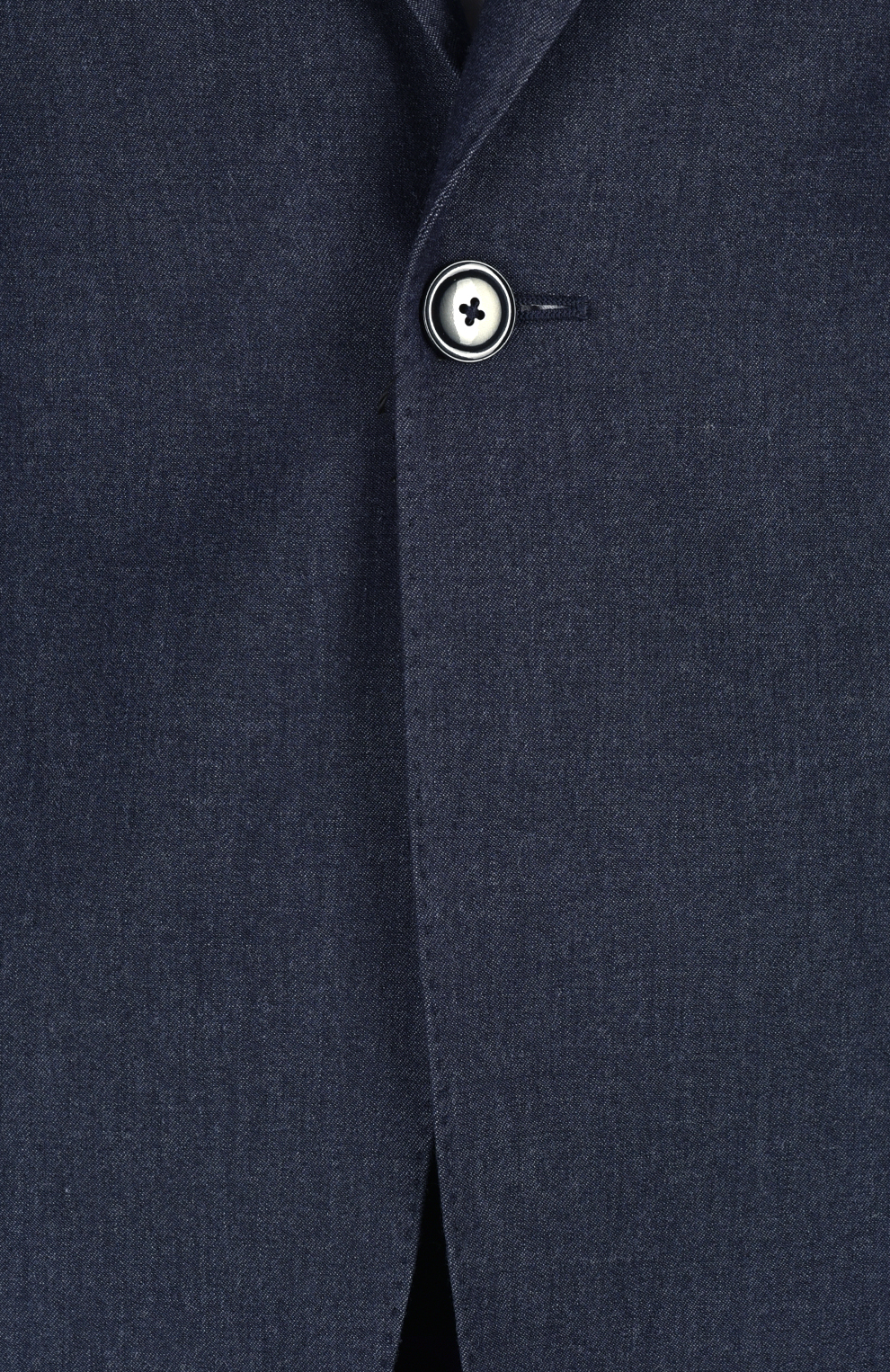 Шерстяной однобортный костюм с меланжевым эффектом