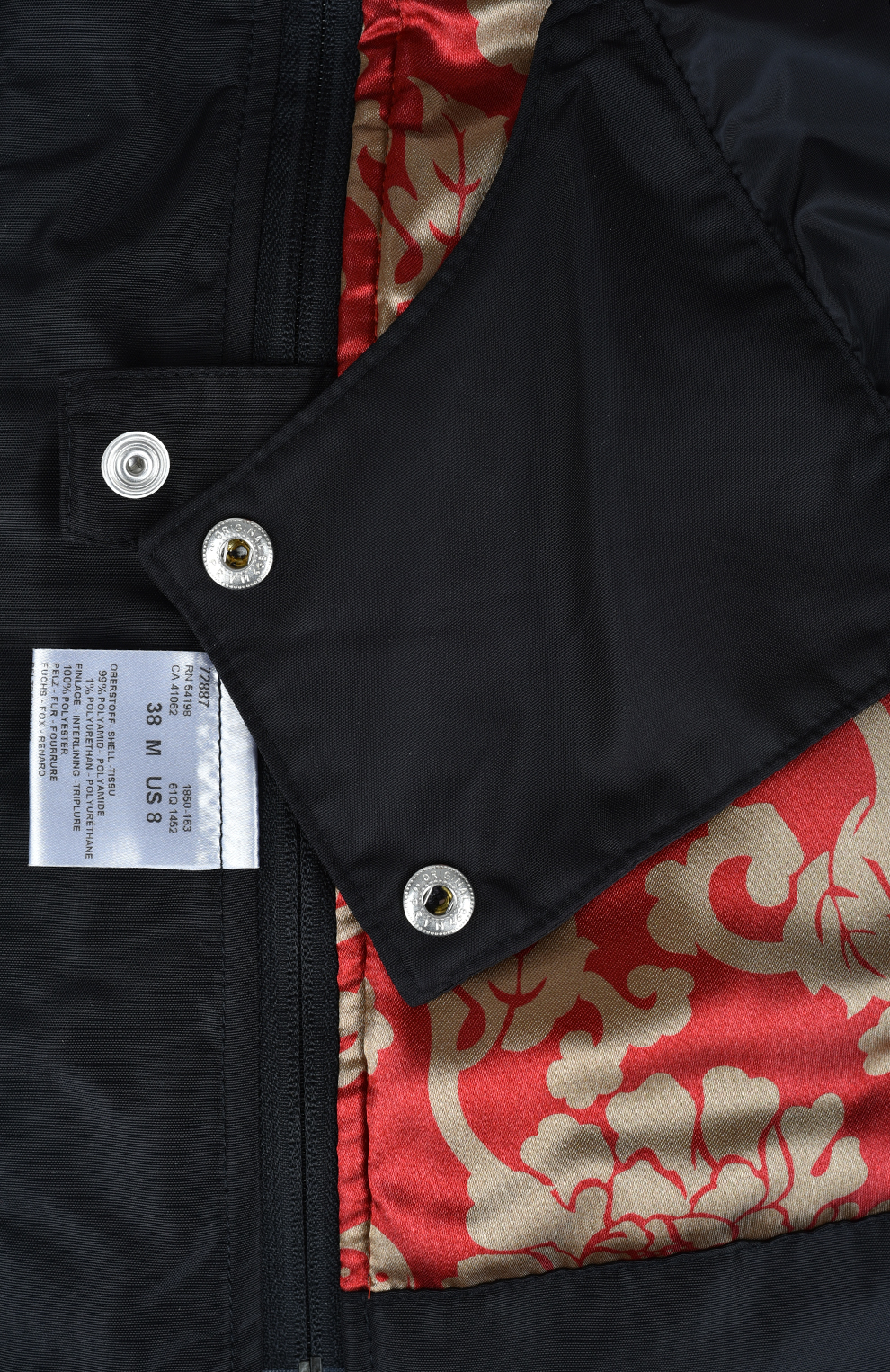 Куртка со съёмным меховым воротником