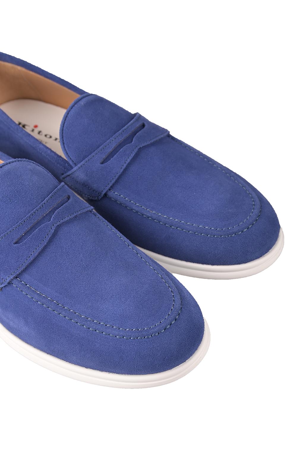 Замшевые пенни-лоферы