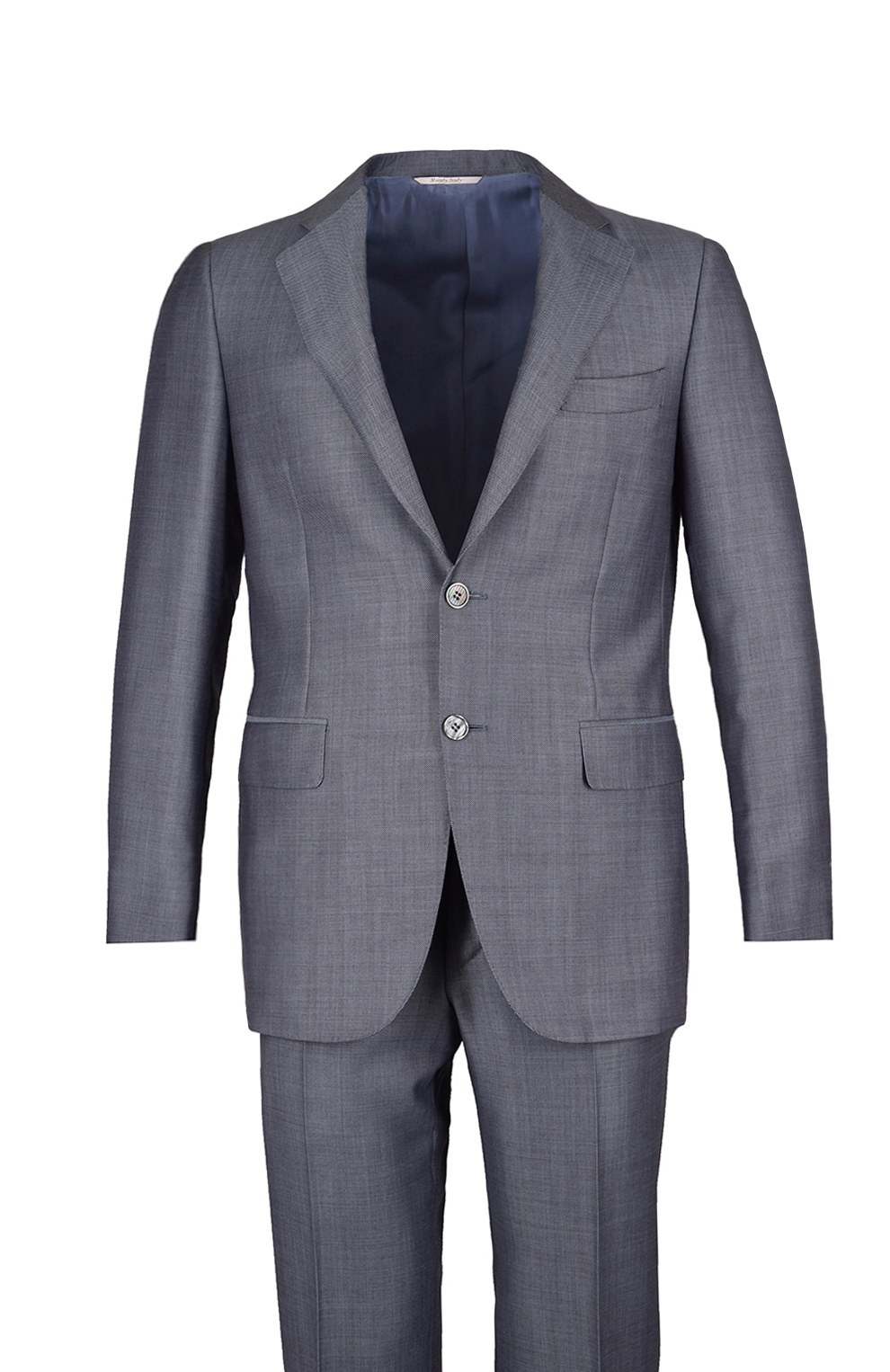 Однотонный шерстяной костюм