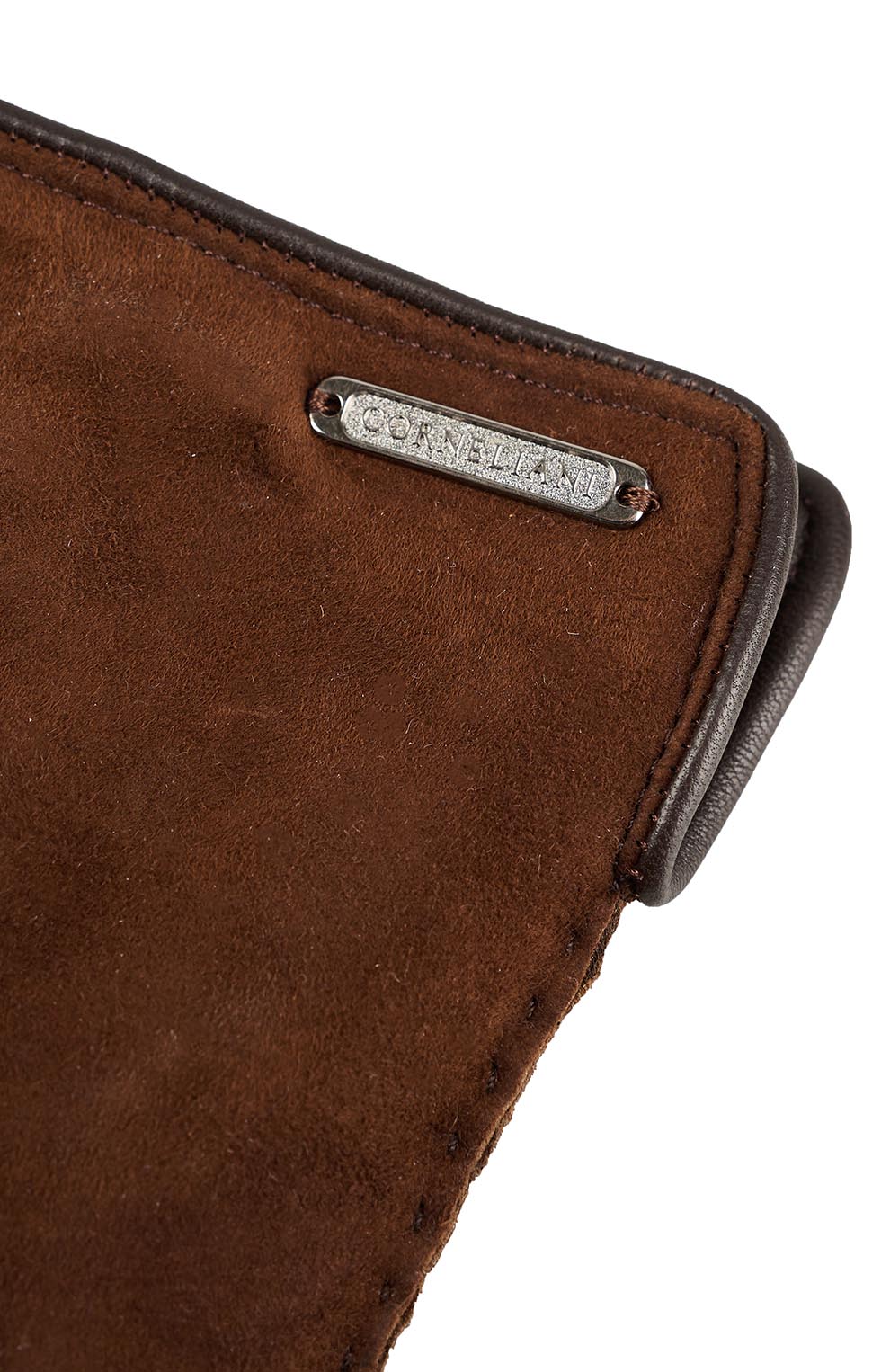 Замшевые перчатки с утеплением из шерсти