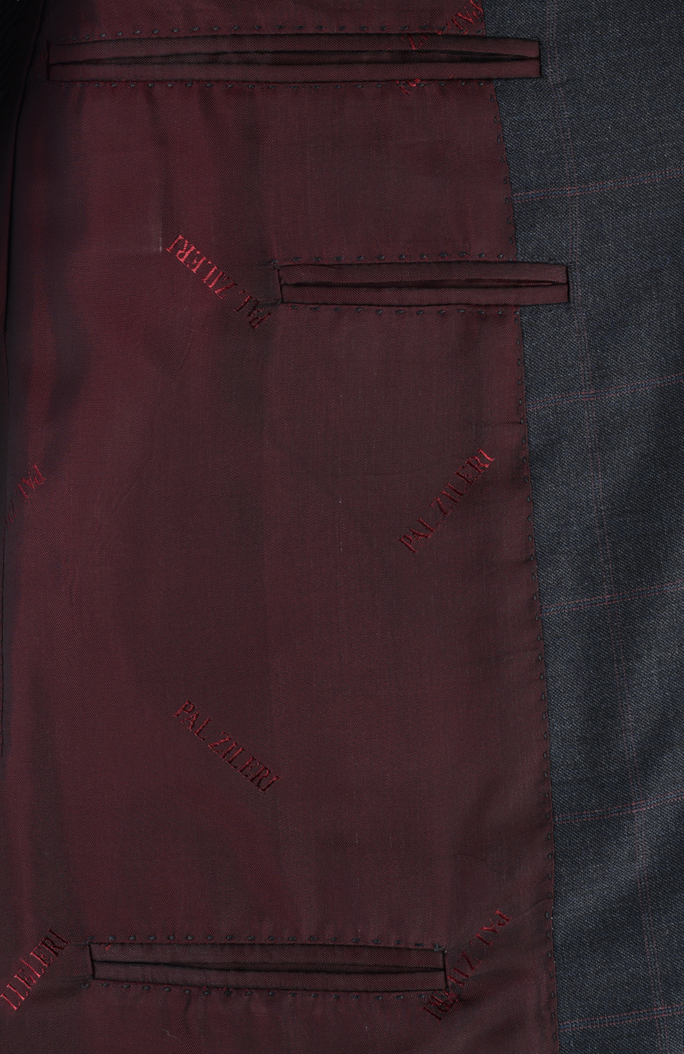 Однобортный костюм из смеси шерсти и кашемира в клетку