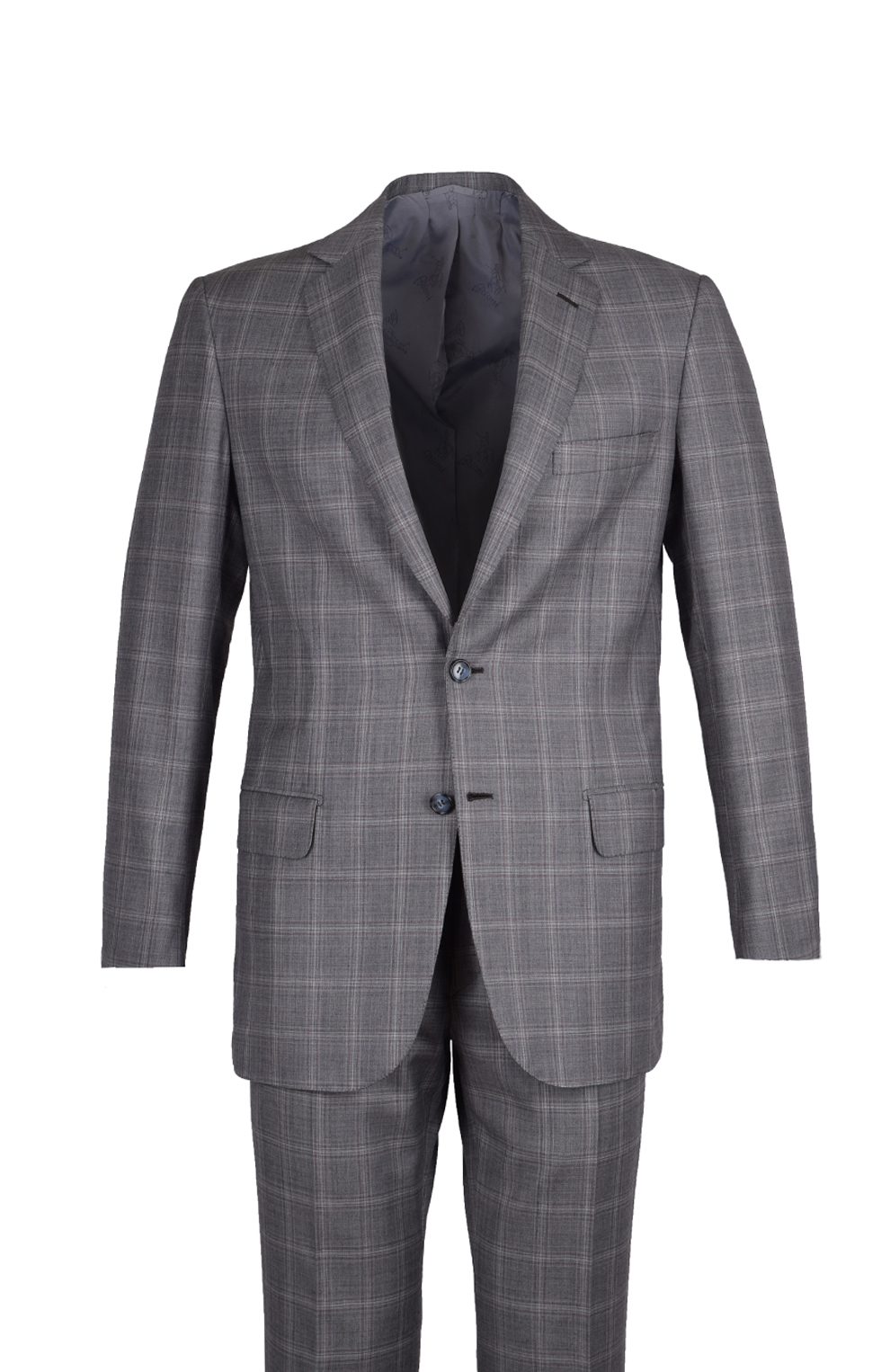 Шерстяной костюм с пиджаком на двух пуговицах