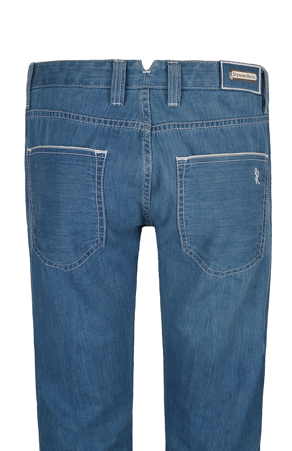 Джинсы с контрастной строчкой