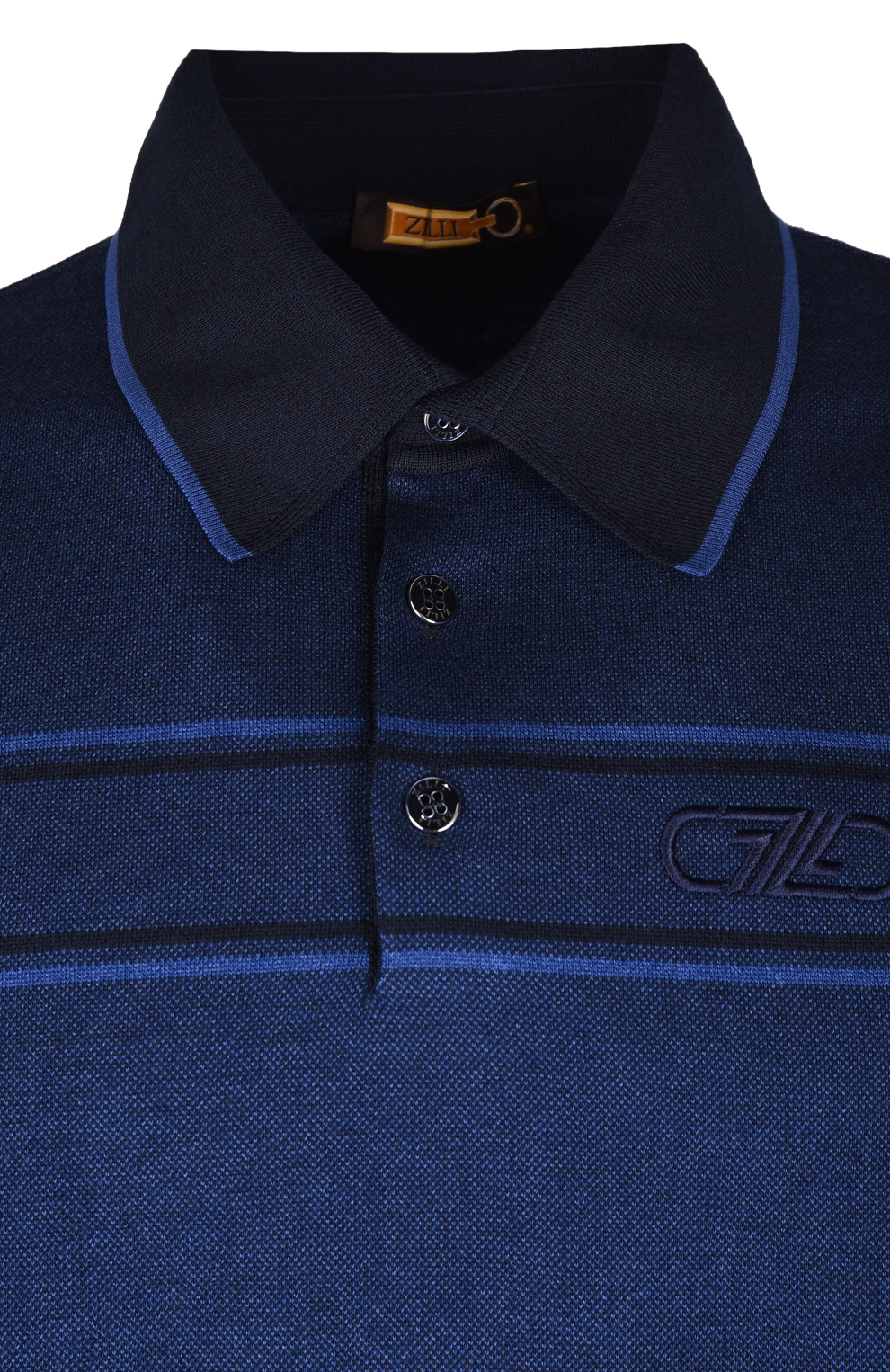 Поло из смеси шёлка и хлопка