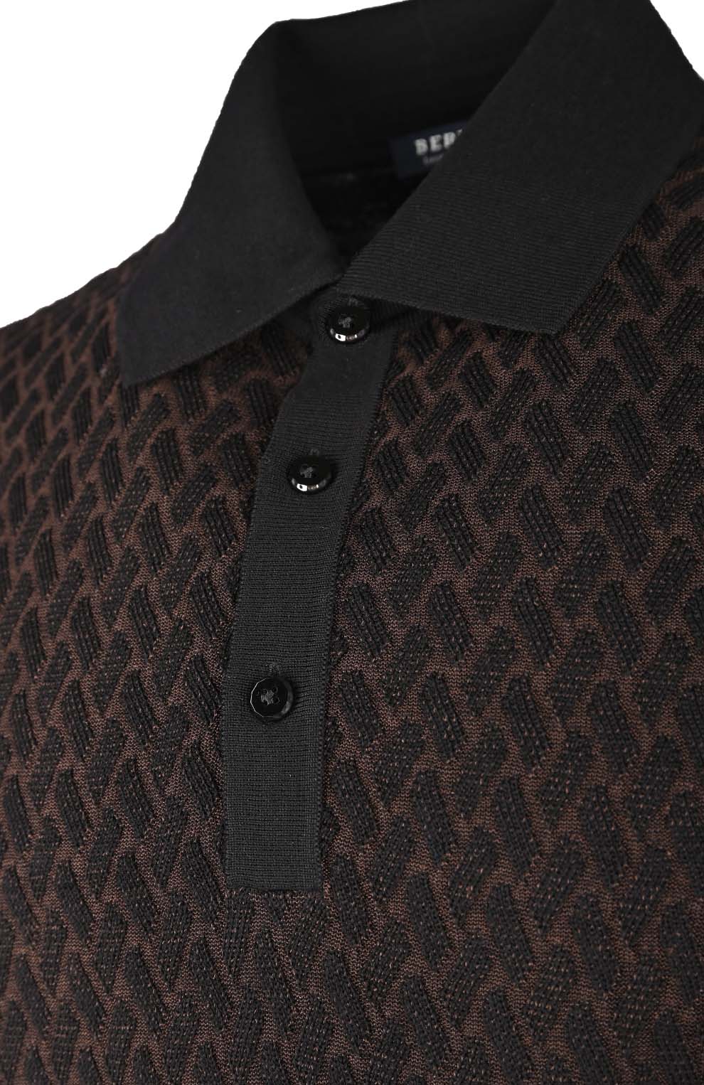 Поло из смеси шерсти и шёлка