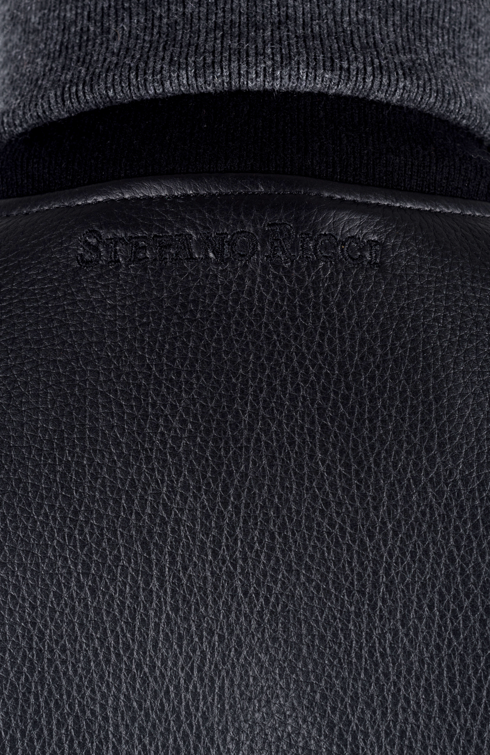 Куртка-бомбер из кожи оленя