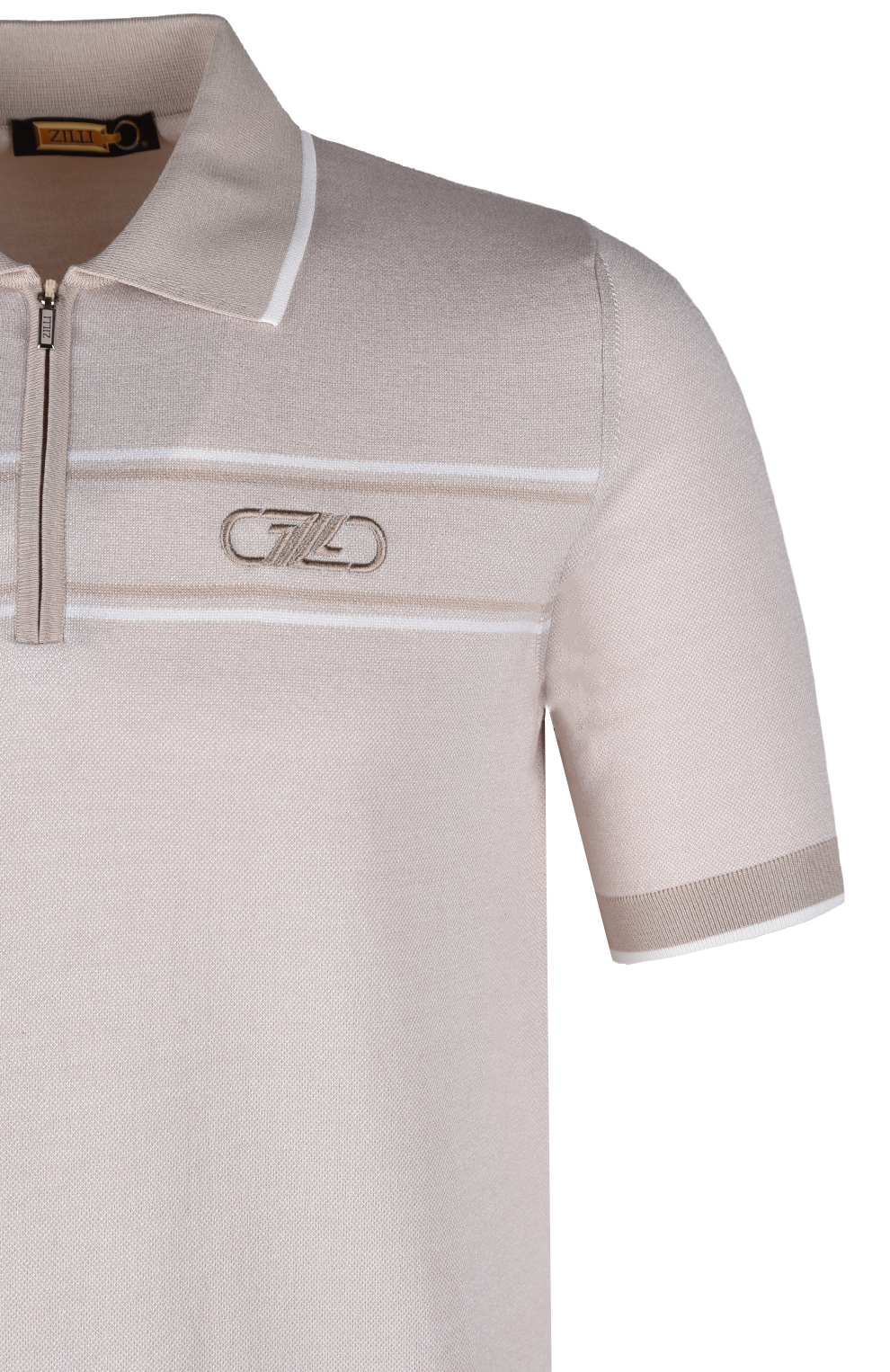 Поло из смеси шёлка и хлопка