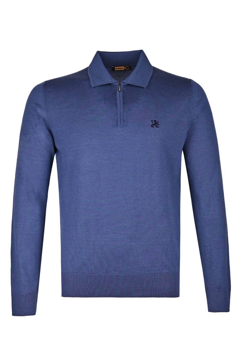 Поло из смеси шерсти, шёлка и кашемира