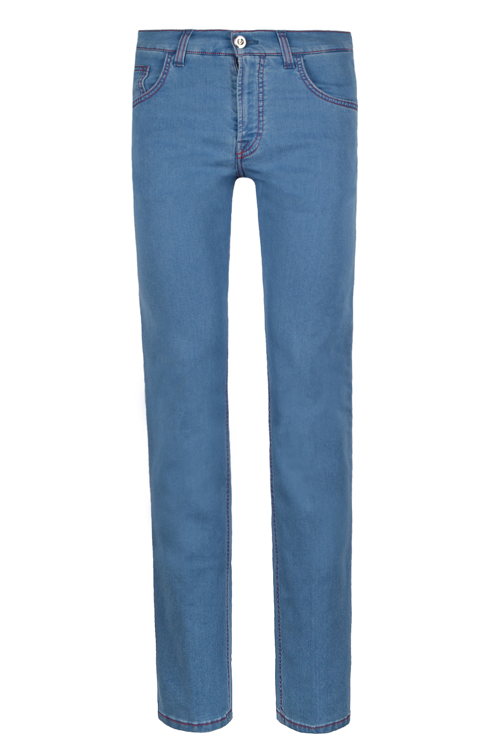 Джинсы с контрастной строчкой