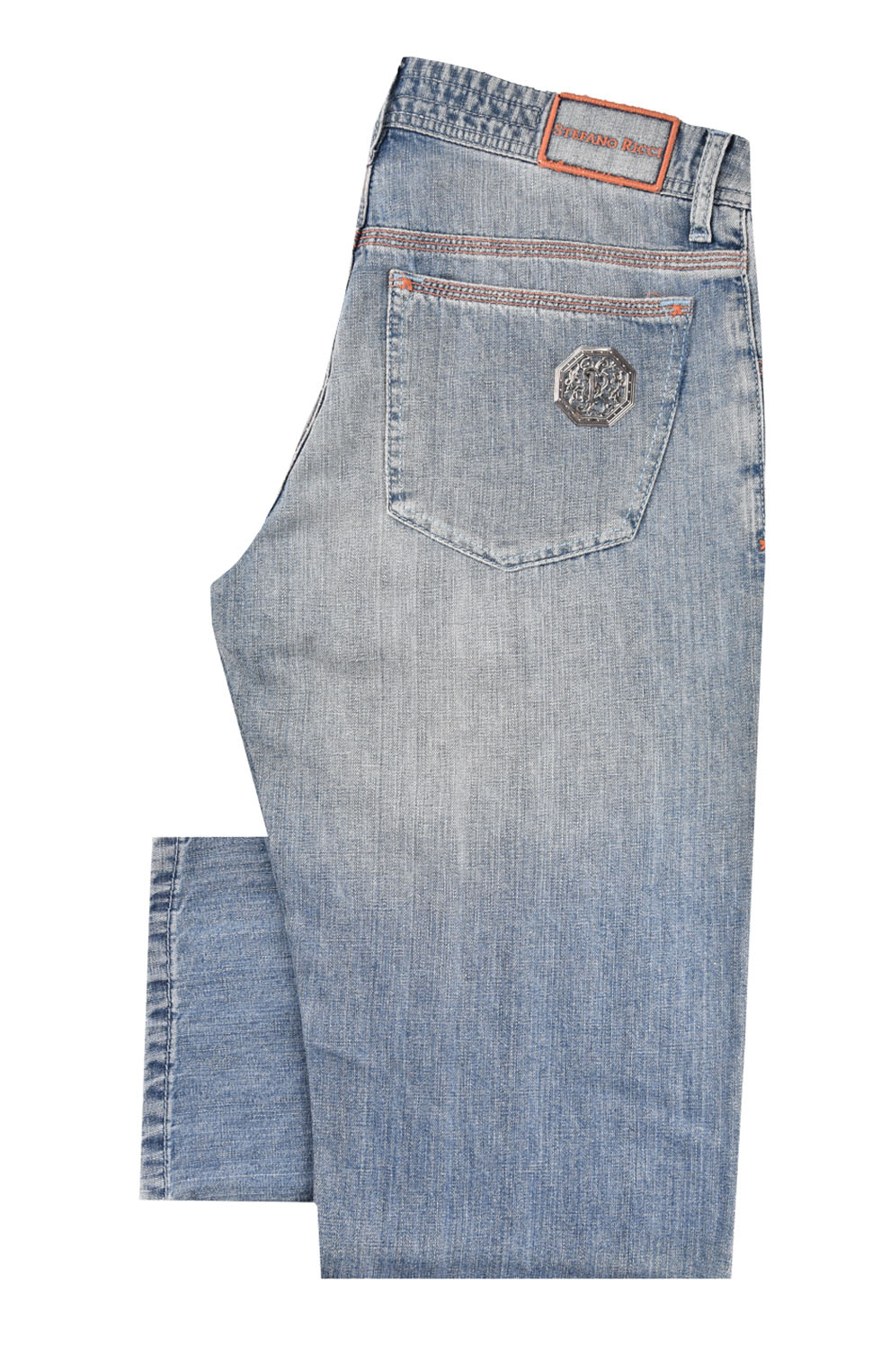 Джинсы с контрастной строчкой