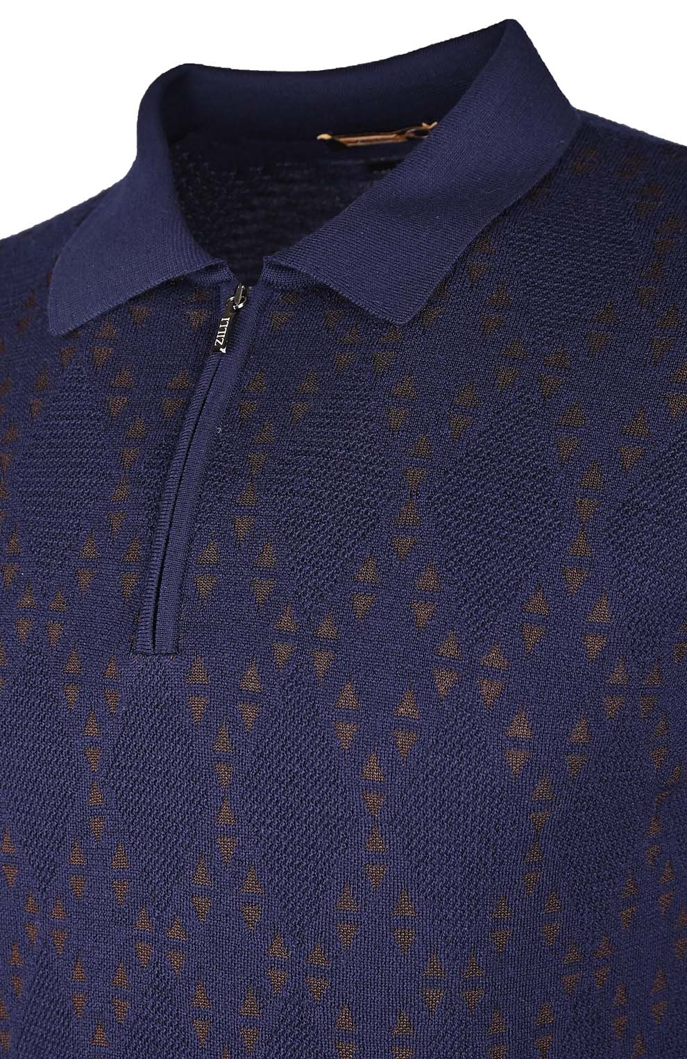 Поло из смеси шерсти, шёлка и кашемира