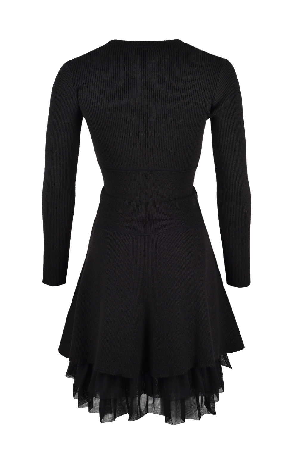 Трикотажное платье со съёмным фатиновым подъюбником