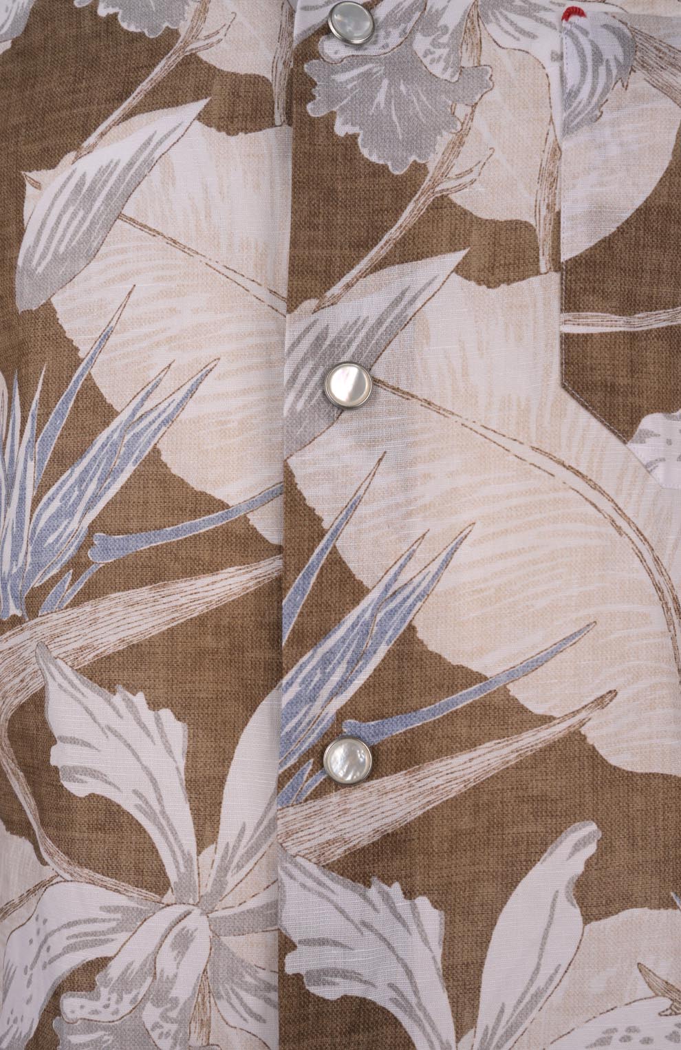 Рубашка из хлопка и льна