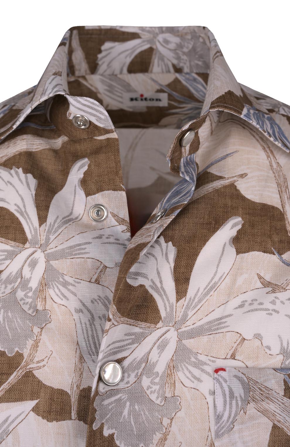 Рубашка из хлопка и льна