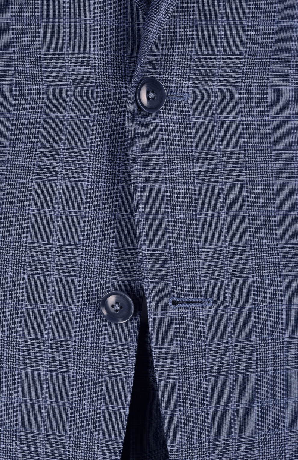 Однобортный костюм в клетку из смеси шерсти, льна и мохера