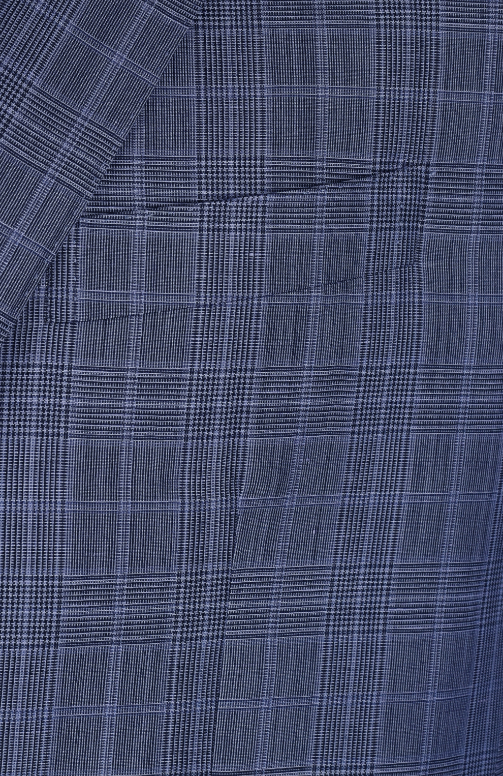 Однобортный костюм в клетку из смеси шерсти, льна и мохера