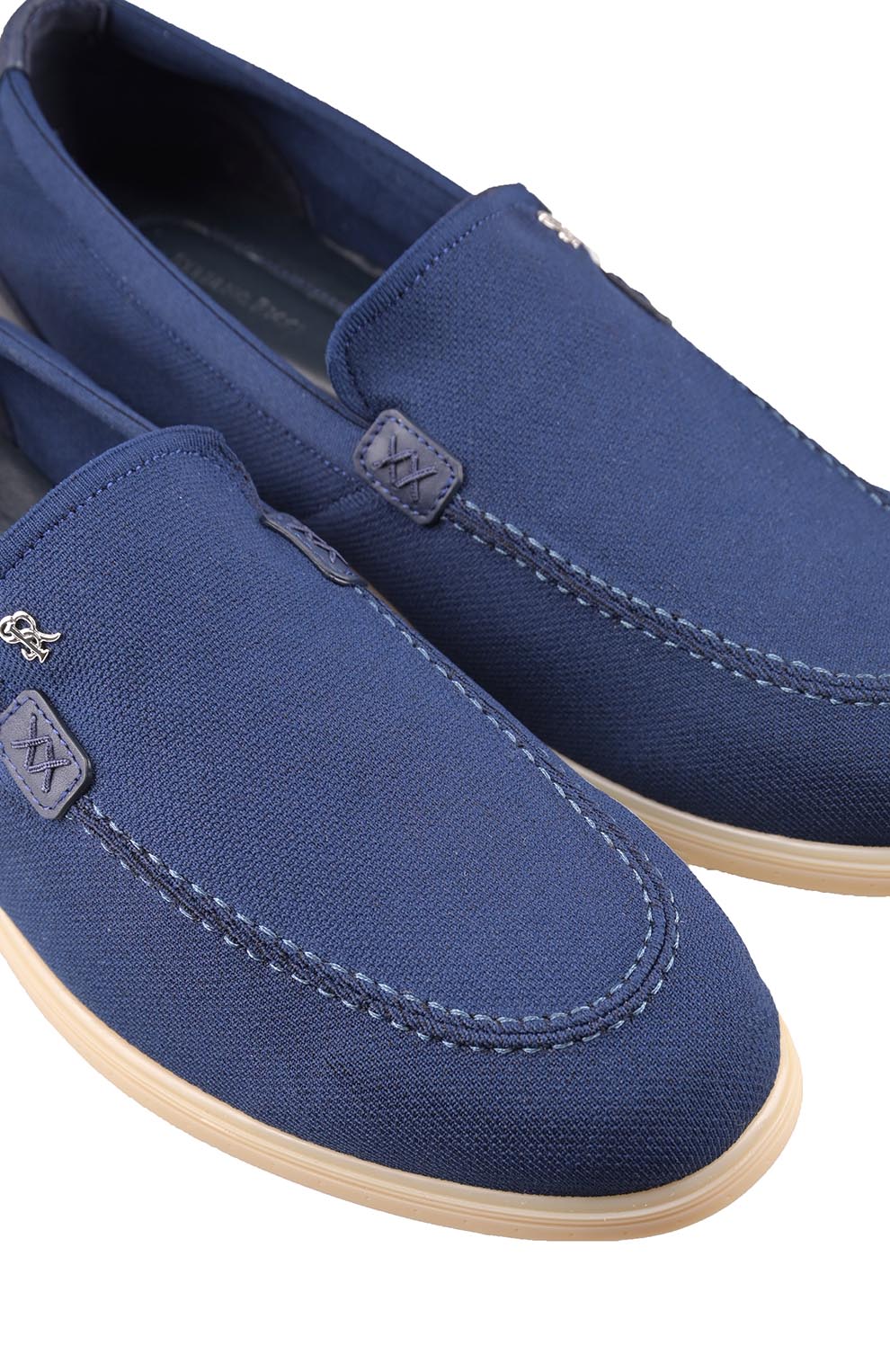 Текстильные лоферы