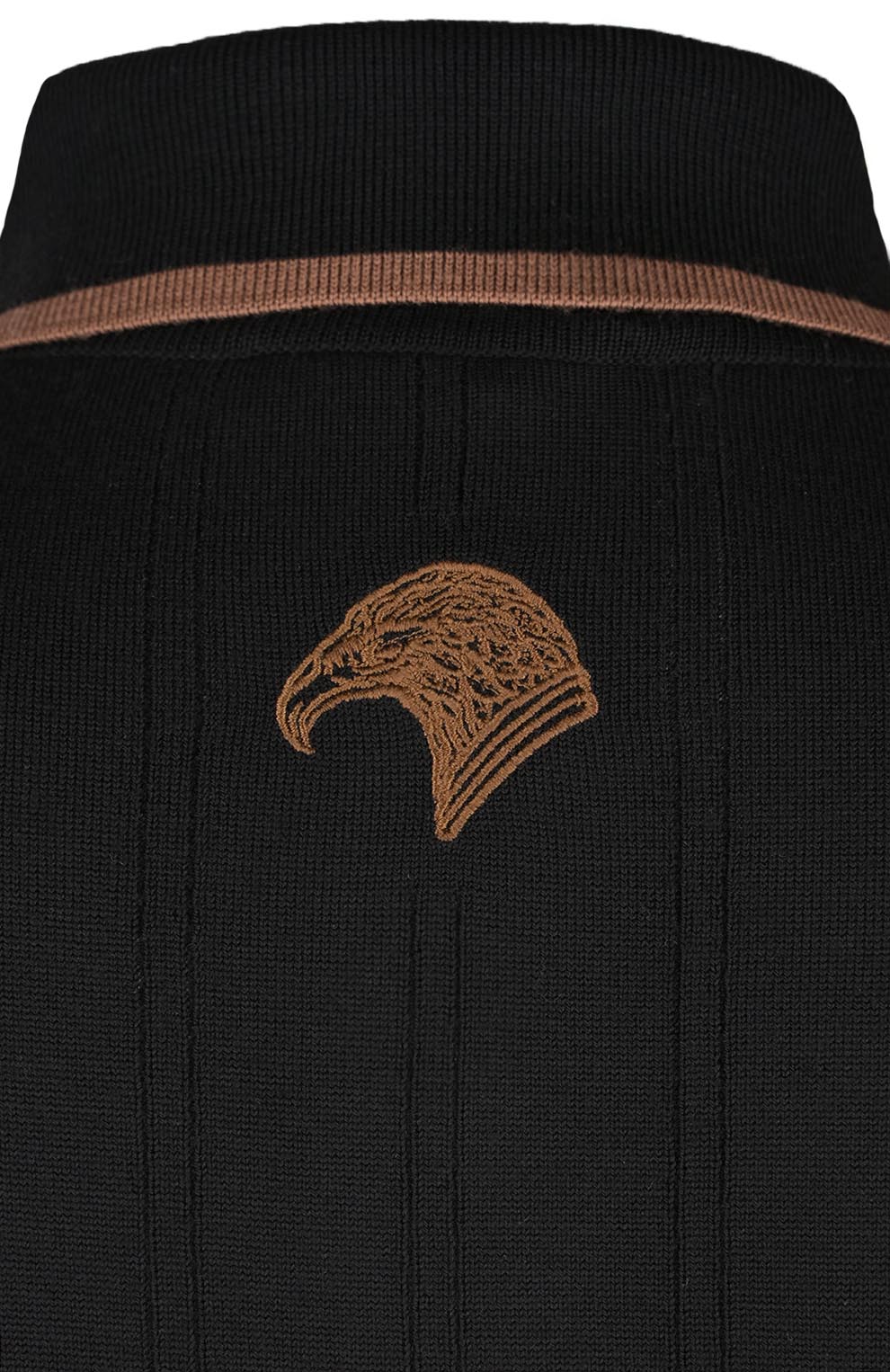 Трикотажное поло на трёх пуговицах из шерсти