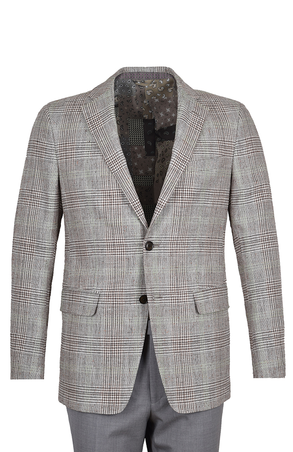 Пиджак из смеси шёлка и льна